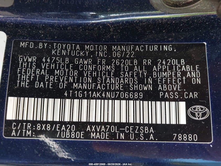 TOYOTA CAMRY - zdjęcie 9