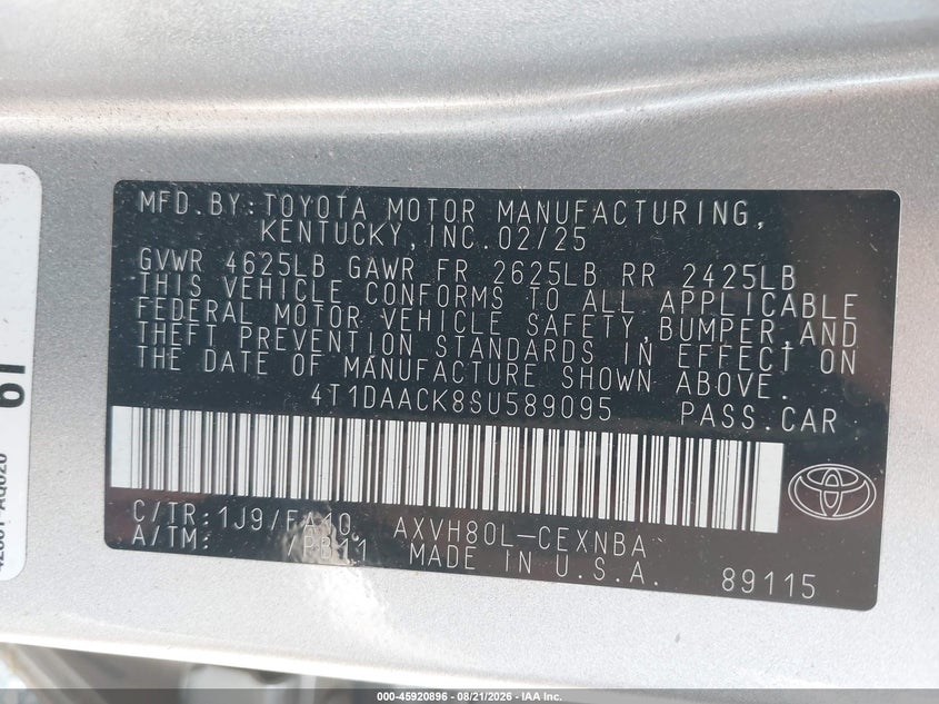 TOYOTA CAMRY - zdjęcie 9