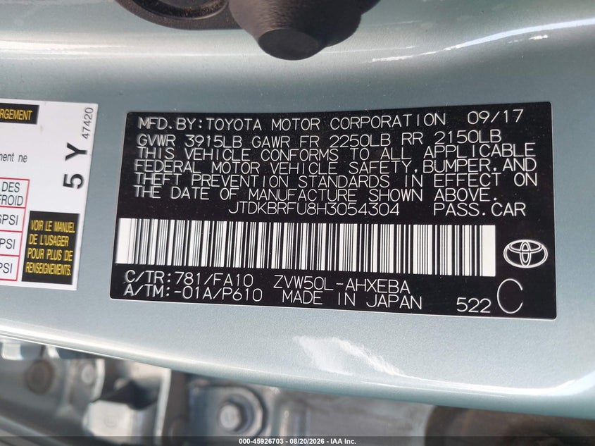 TOYOTA PRIUS - zdjęcie 9
