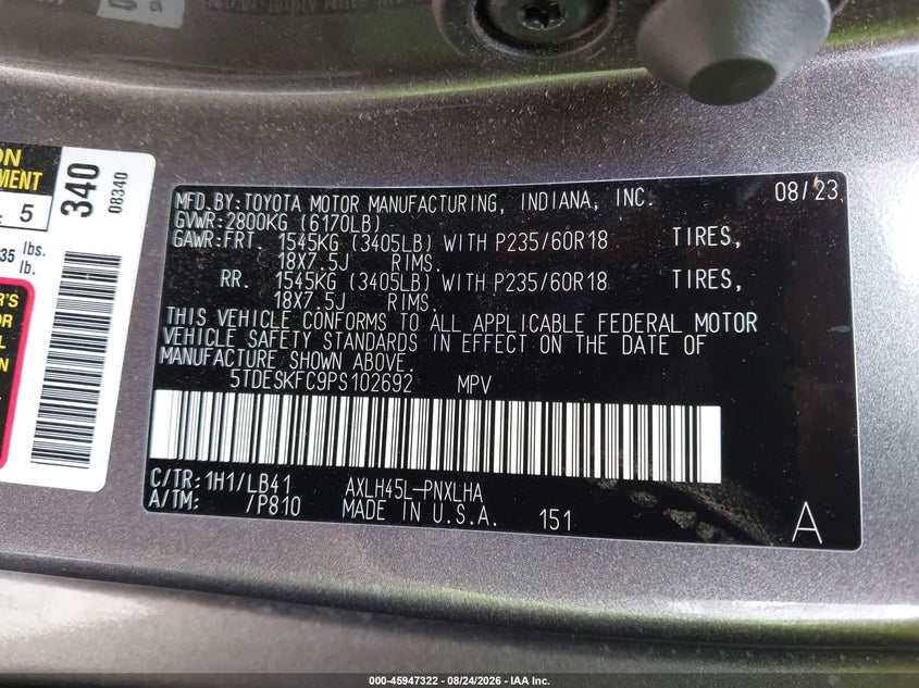 TOYOTA SIENNA - zdjęcie 9