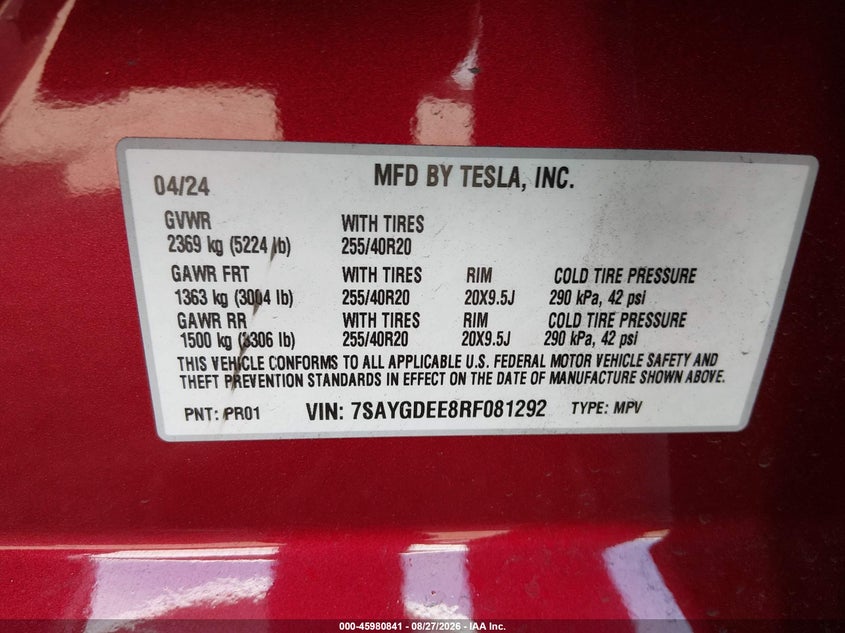 TESLA MODEL Y - zdjęcie 9