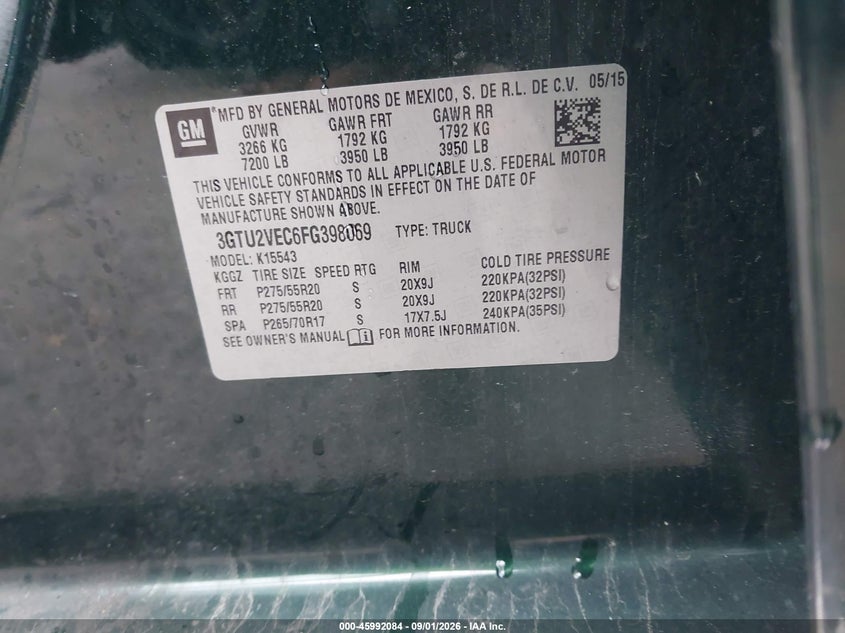 GMC SIERRA 1500 - zdjęcie 9