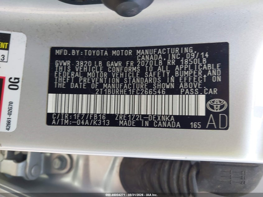 TOYOTA COROLLA - zdjęcie 9