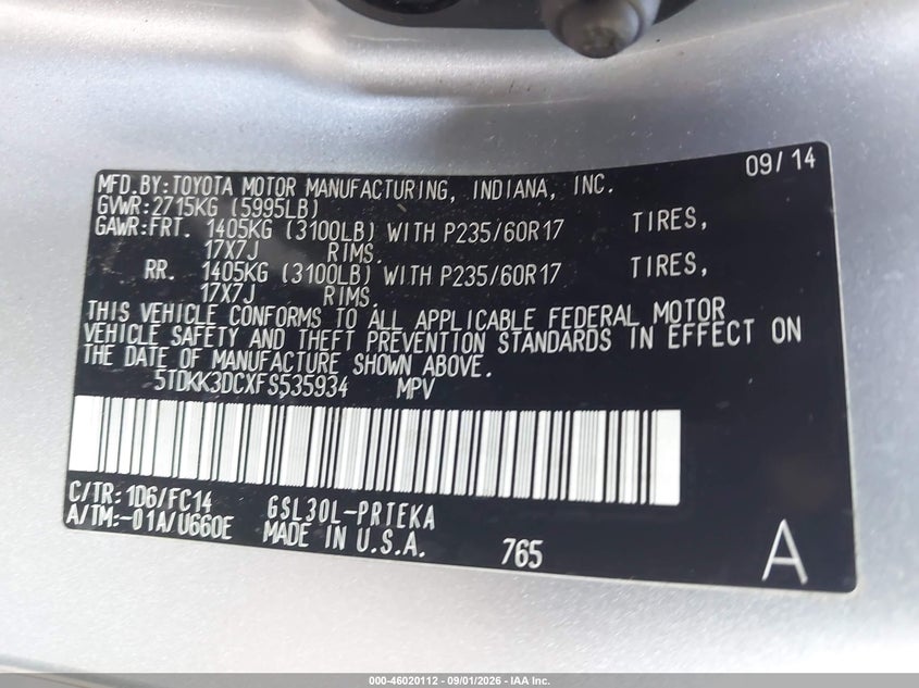 TOYOTA SIENNA - zdjęcie 9