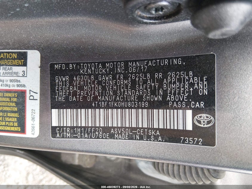 TOYOTA CAMRY - zdjęcie 9