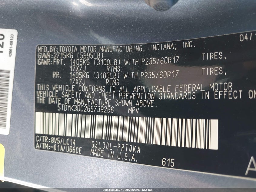TOYOTA SIENNA - zdjęcie 9