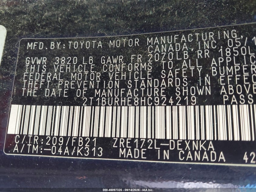 TOYOTA COROLLA - zdjęcie 9