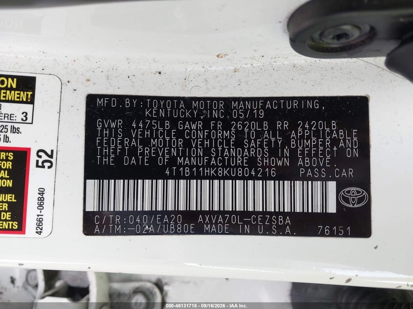 TOYOTA CAMRY - zdjęcie 9