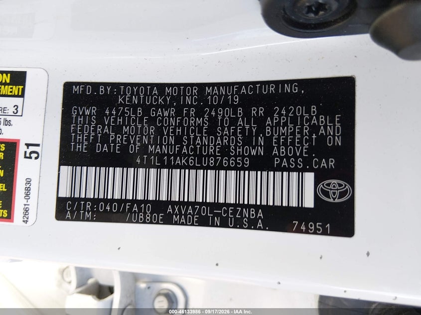 TOYOTA CAMRY - zdjęcie 9