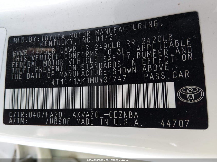 TOYOTA CAMRY - zdjęcie 9