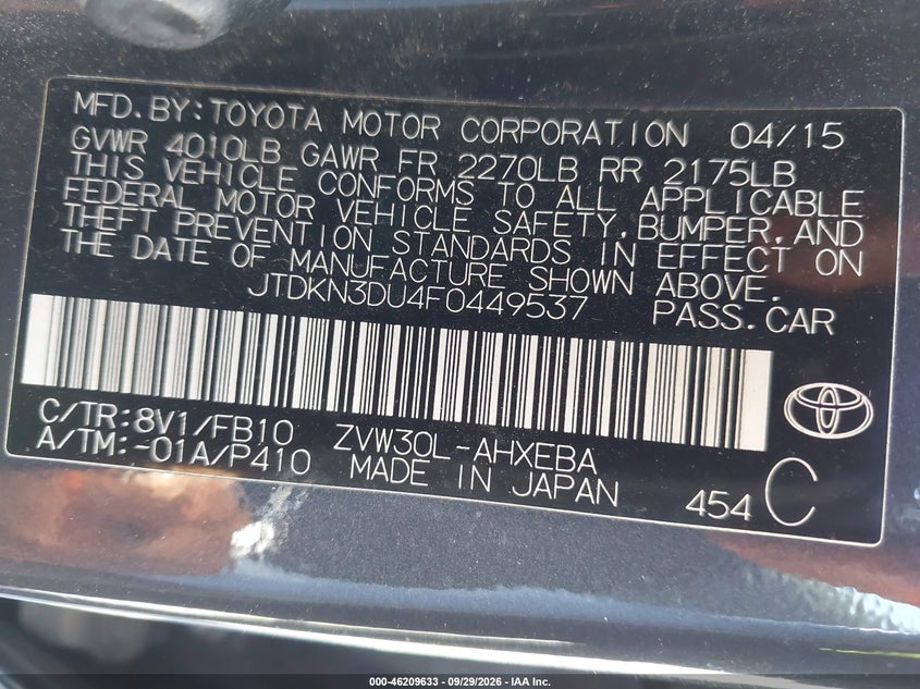TOYOTA PRIUS - zdjęcie 9