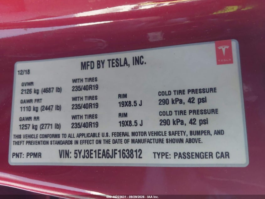 TESLA MODEL 3 - zdjęcie 9