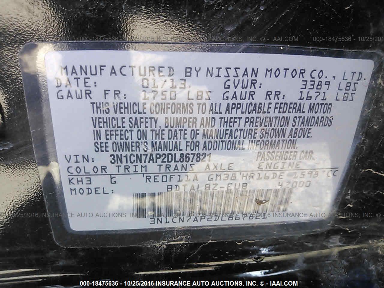 NISSAN VERSA image 9