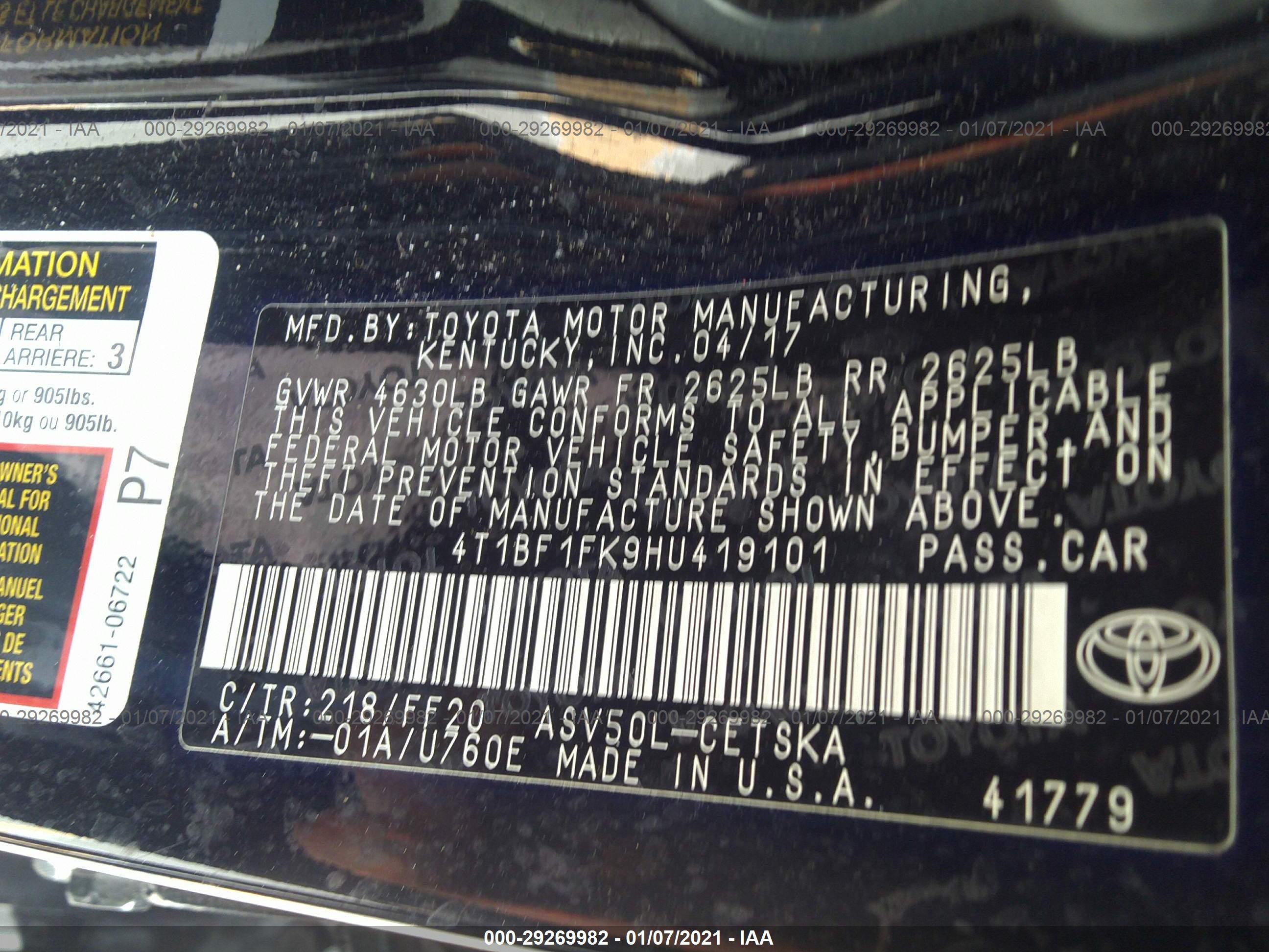 TOYOTA CAMRY image 9