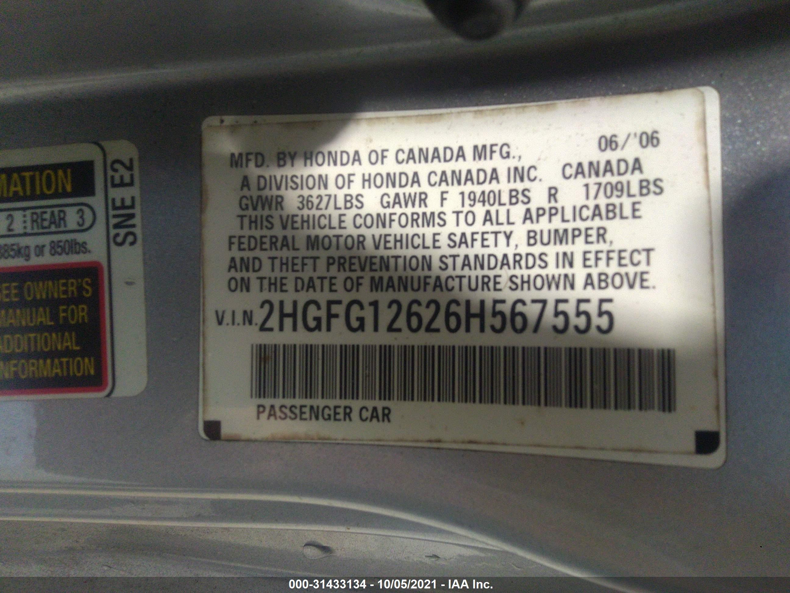 HONDA CIVIC image 9