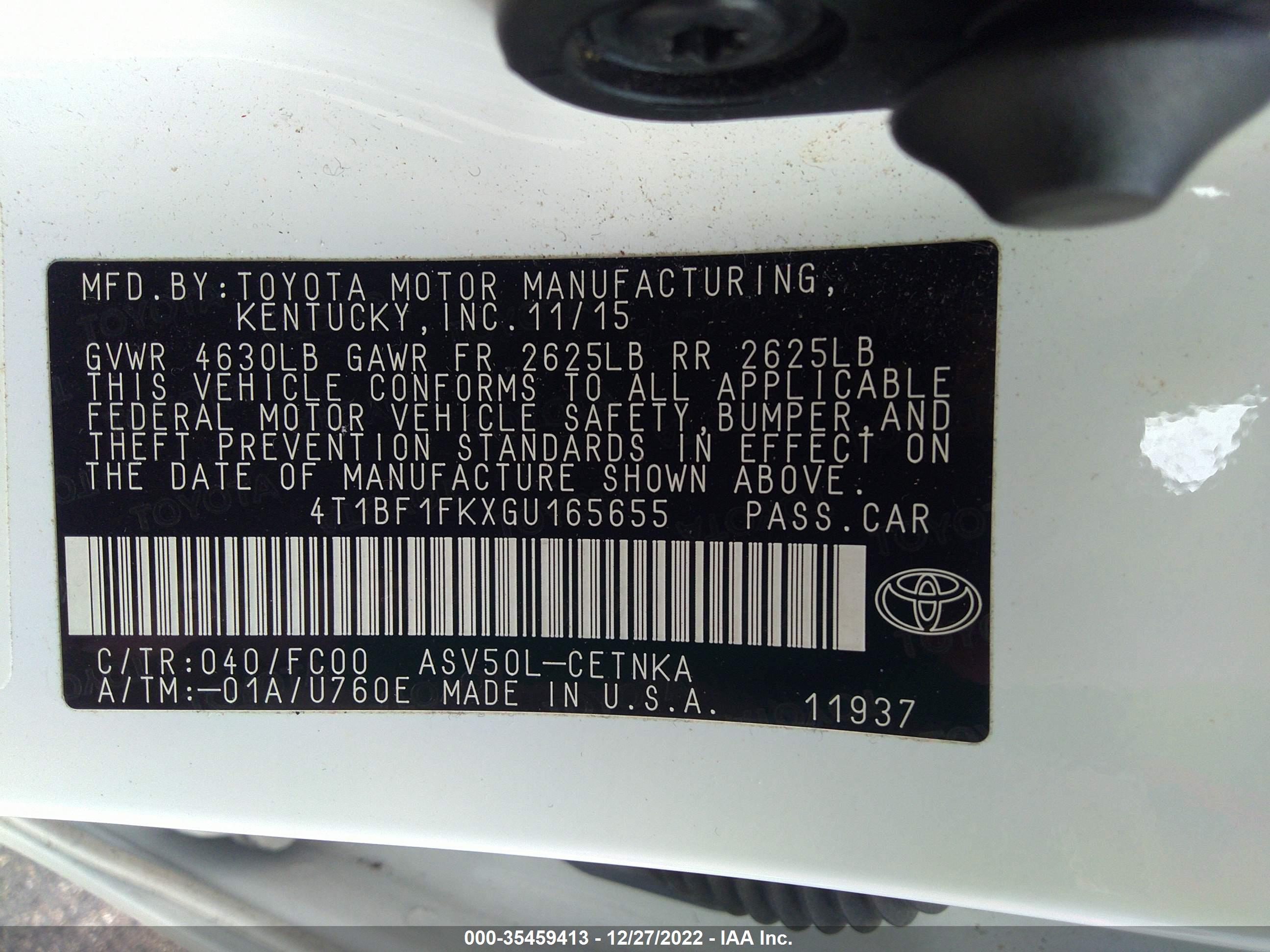 TOYOTA CAMRY image 9