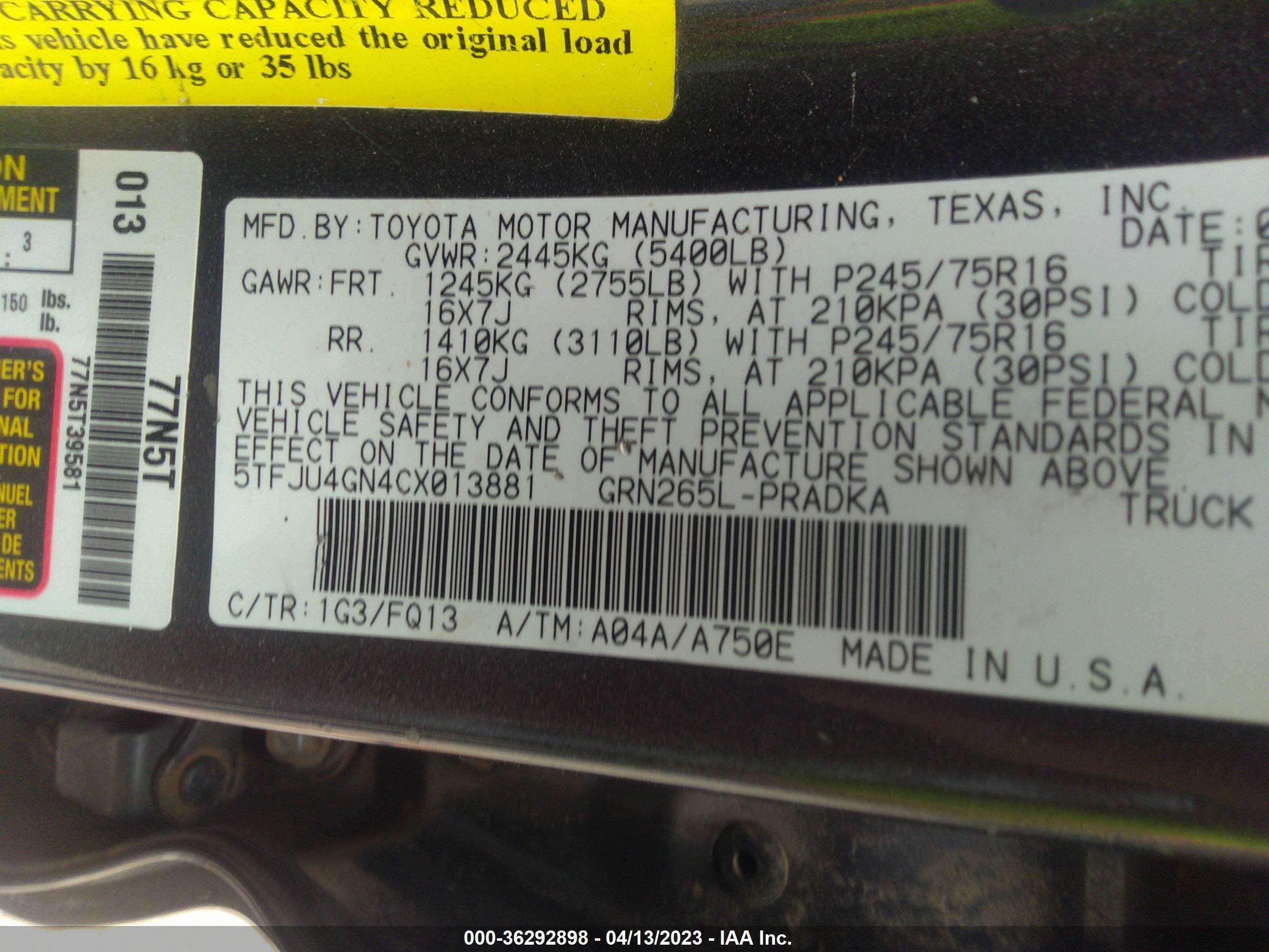 TOYOTA TACOMA image 9
