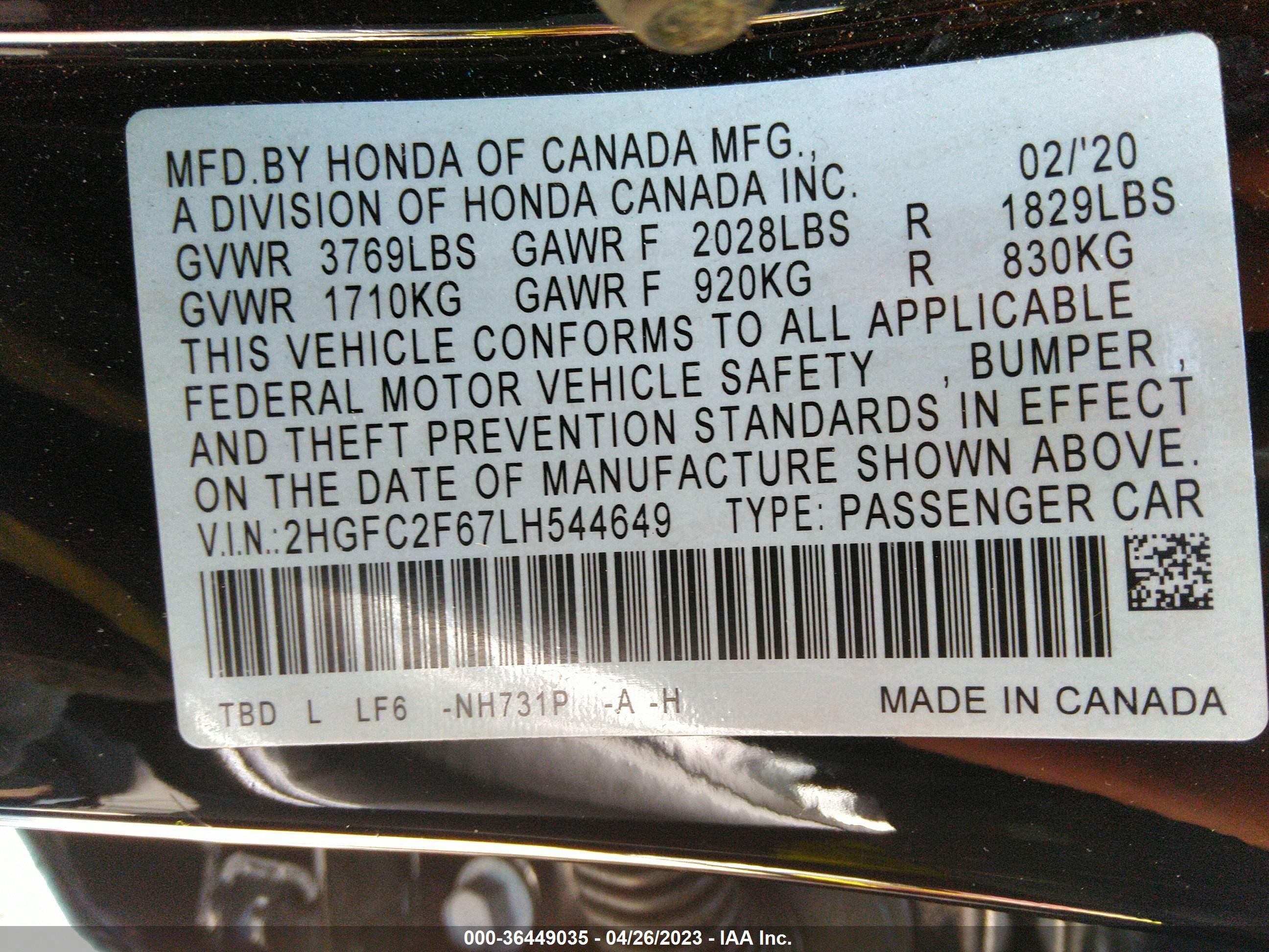HONDA CIVIC image 9