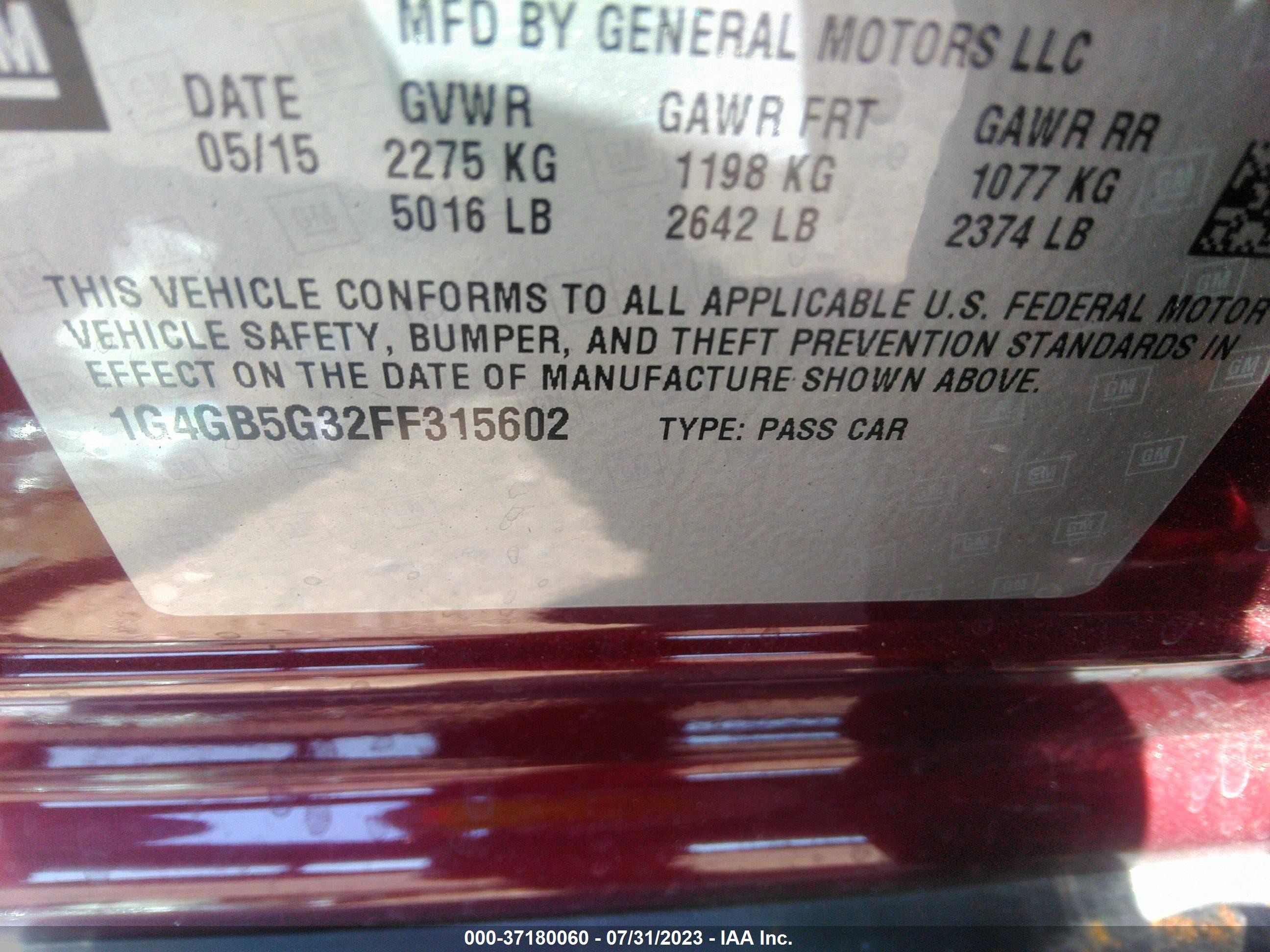 BUICK LACROSSE image 9