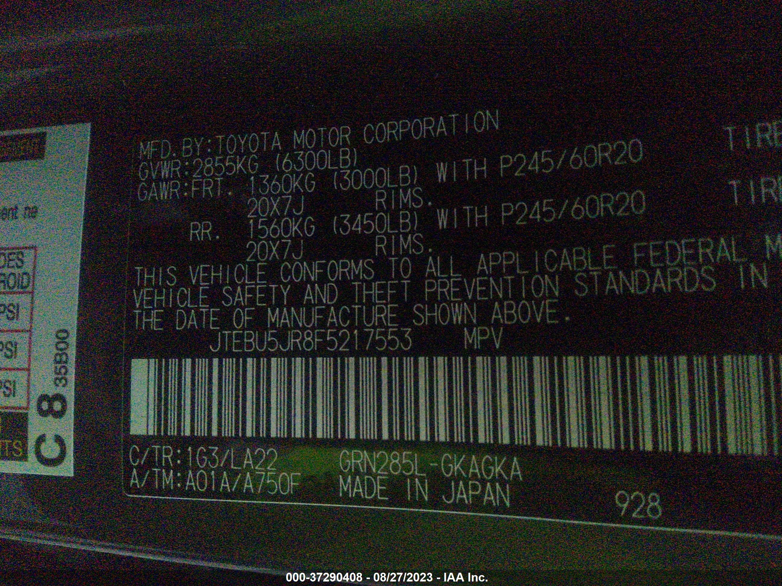 TOYOTA 4RUNNER image 9
