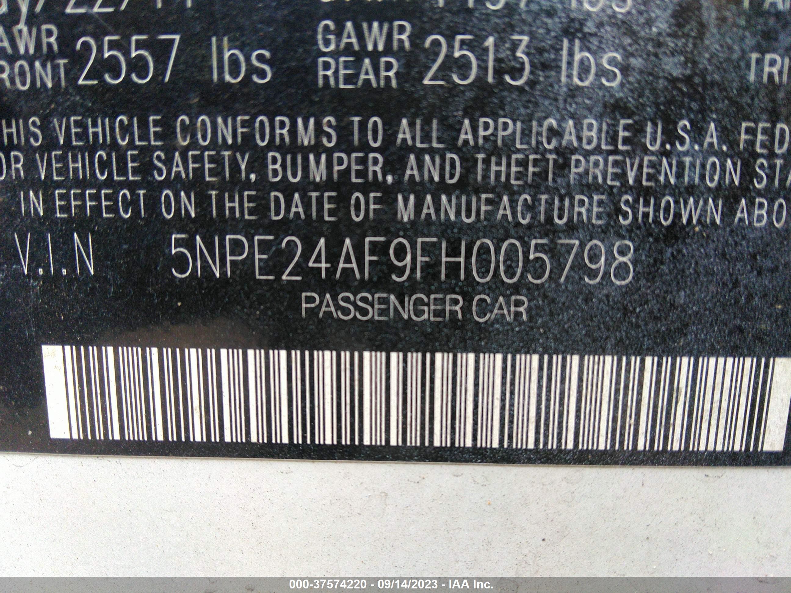 HYUNDAI SONATA image 9