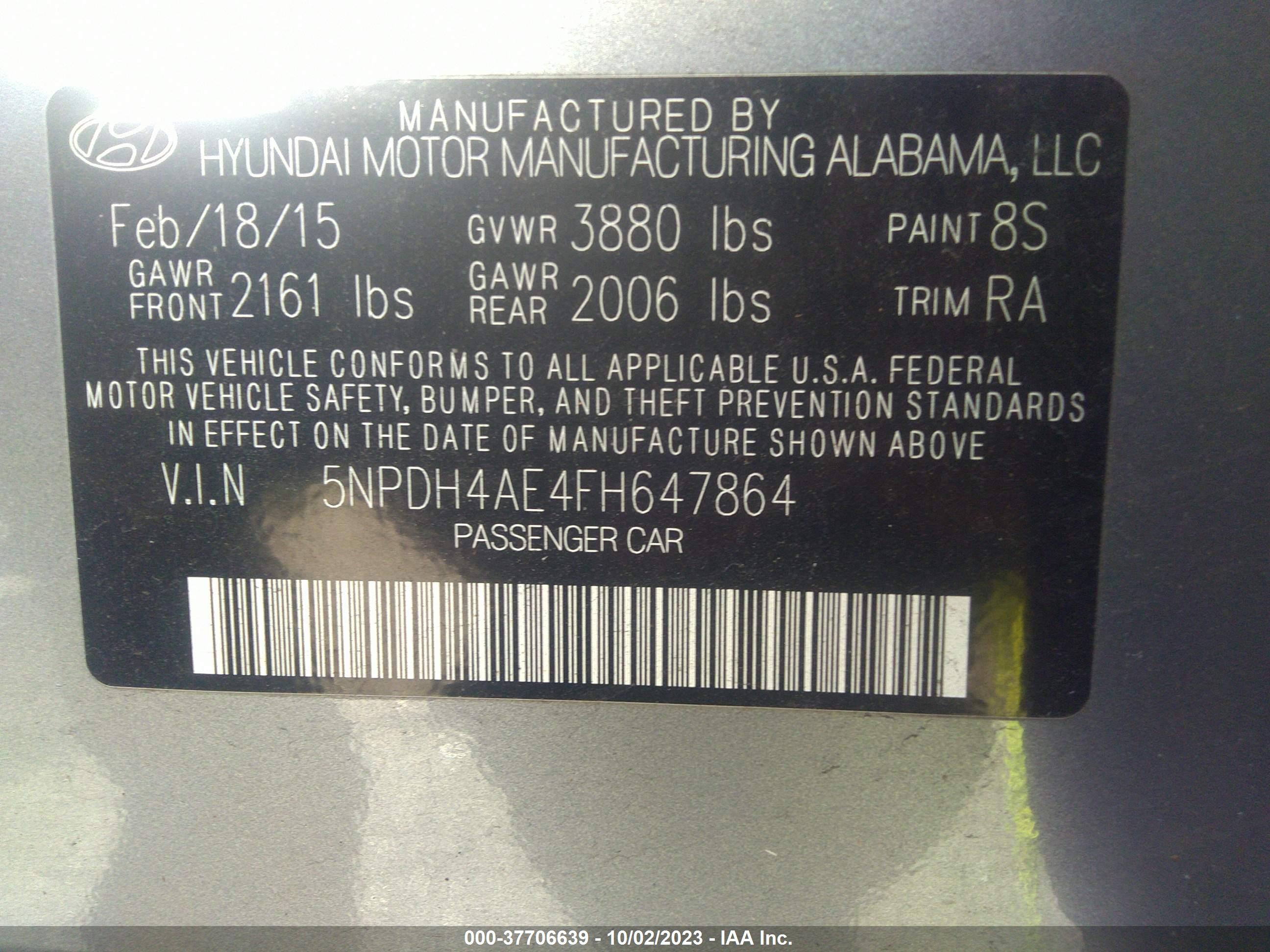 HYUNDAI ELANTRA image 9