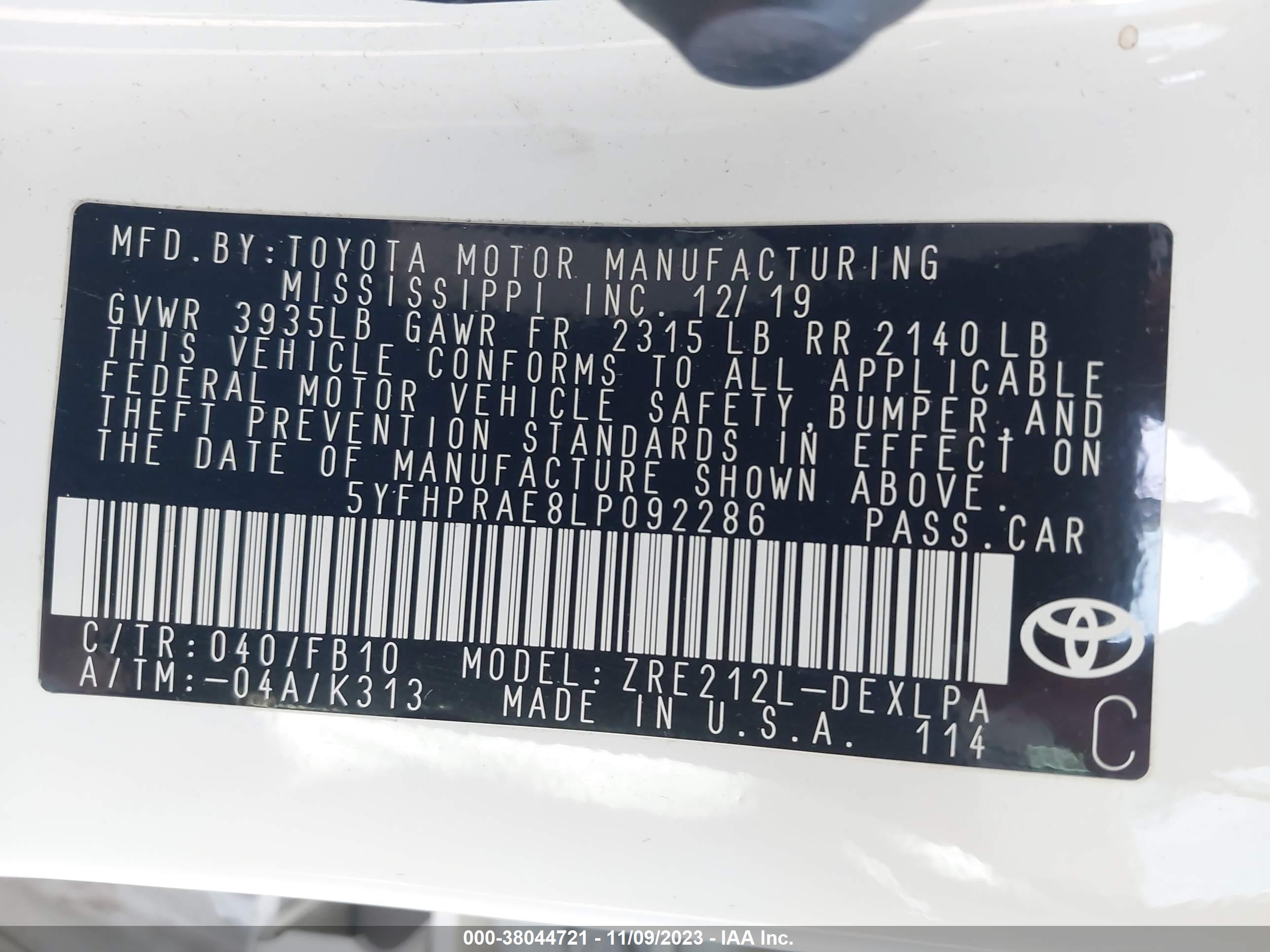 TOYOTA COROLLA image 9