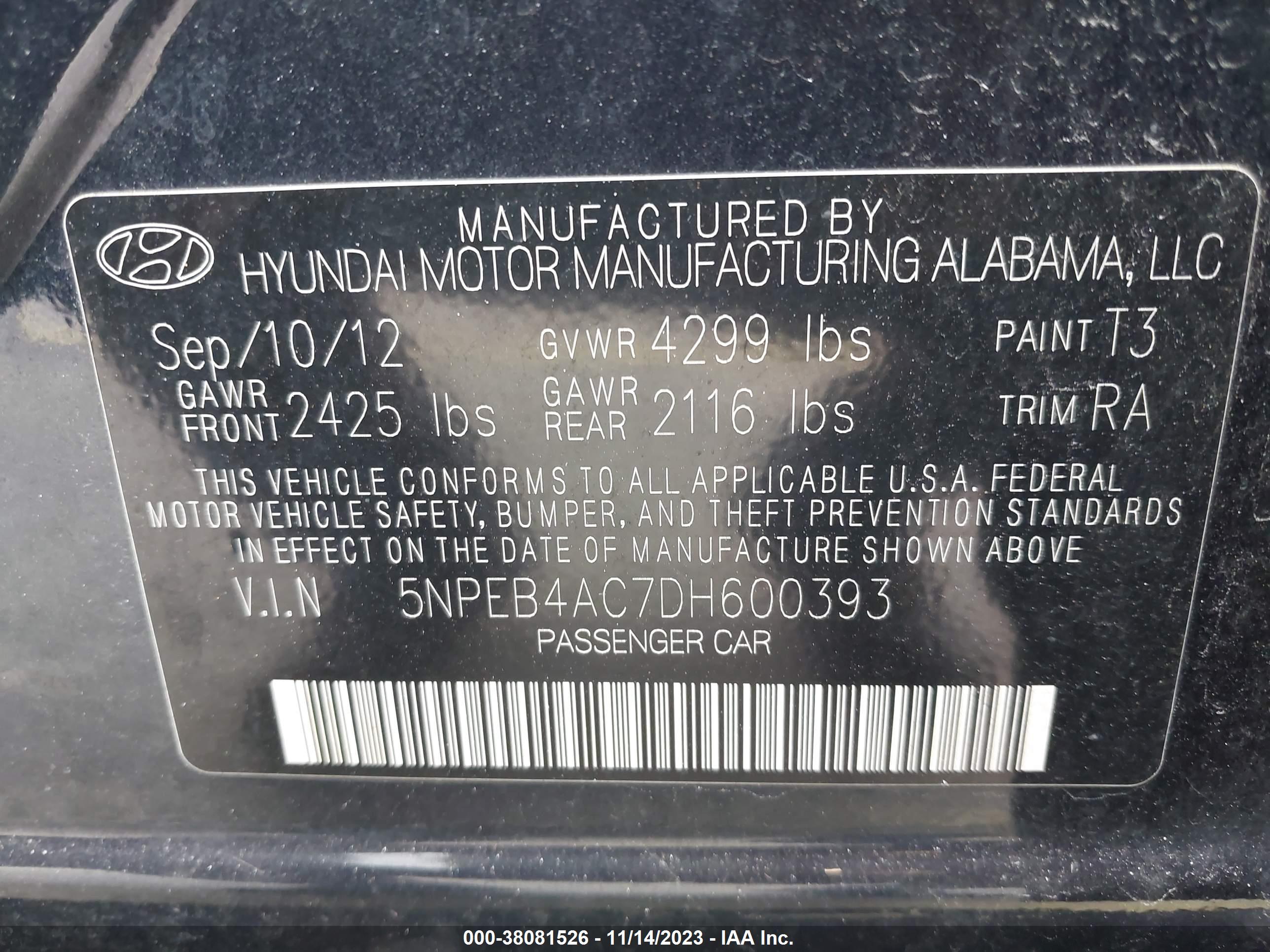 HYUNDAI SONATA image 9