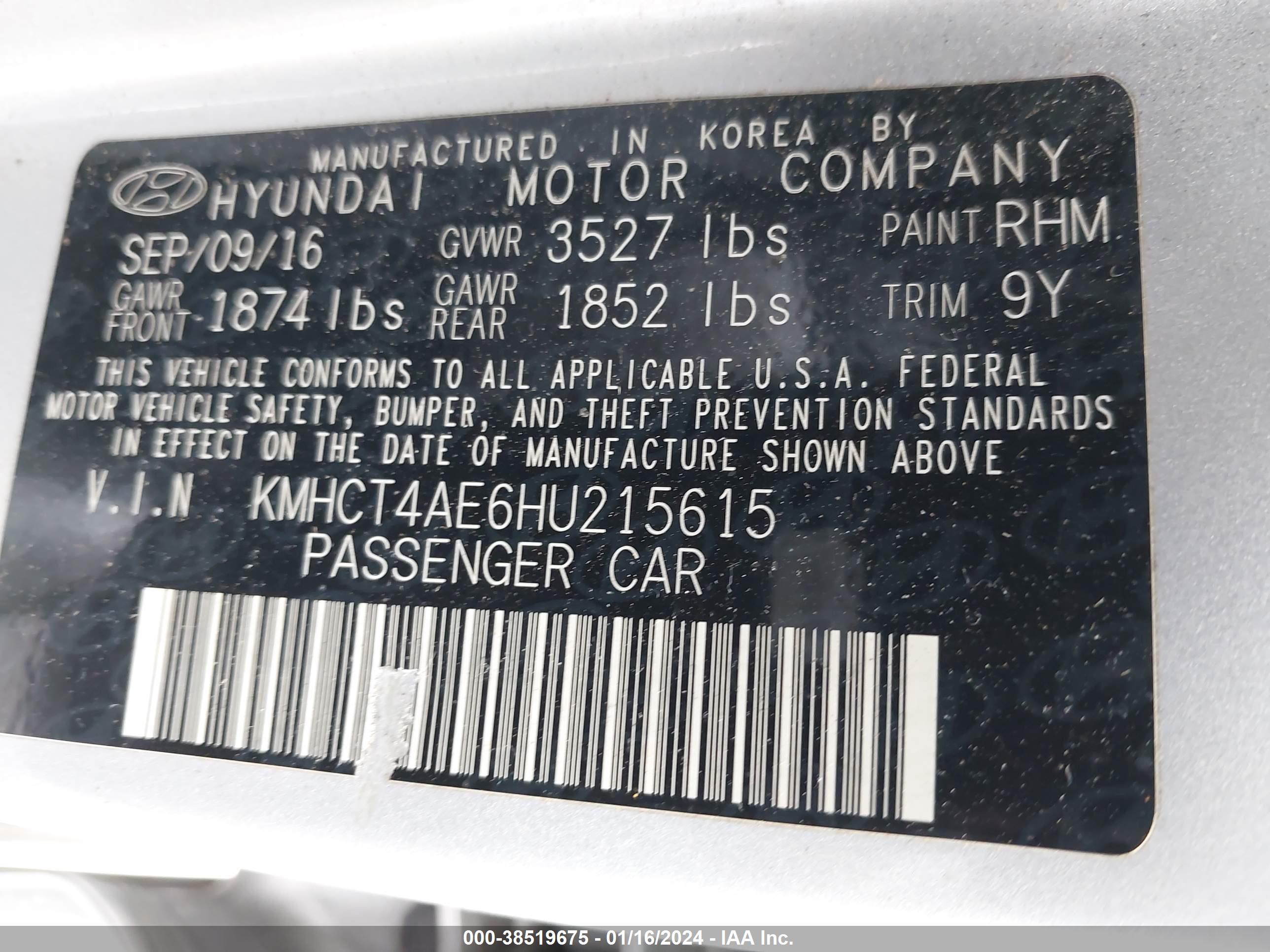 HYUNDAI ACCENT image 9