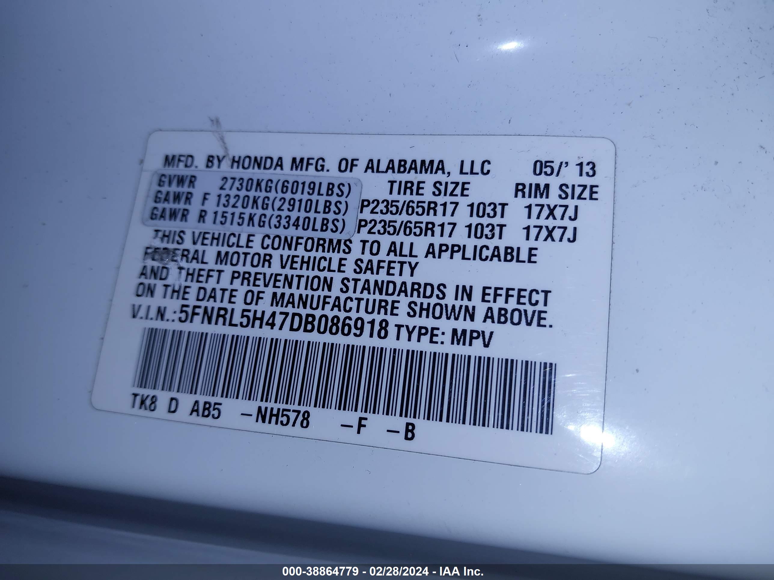 HONDA ODYSSEY image 9