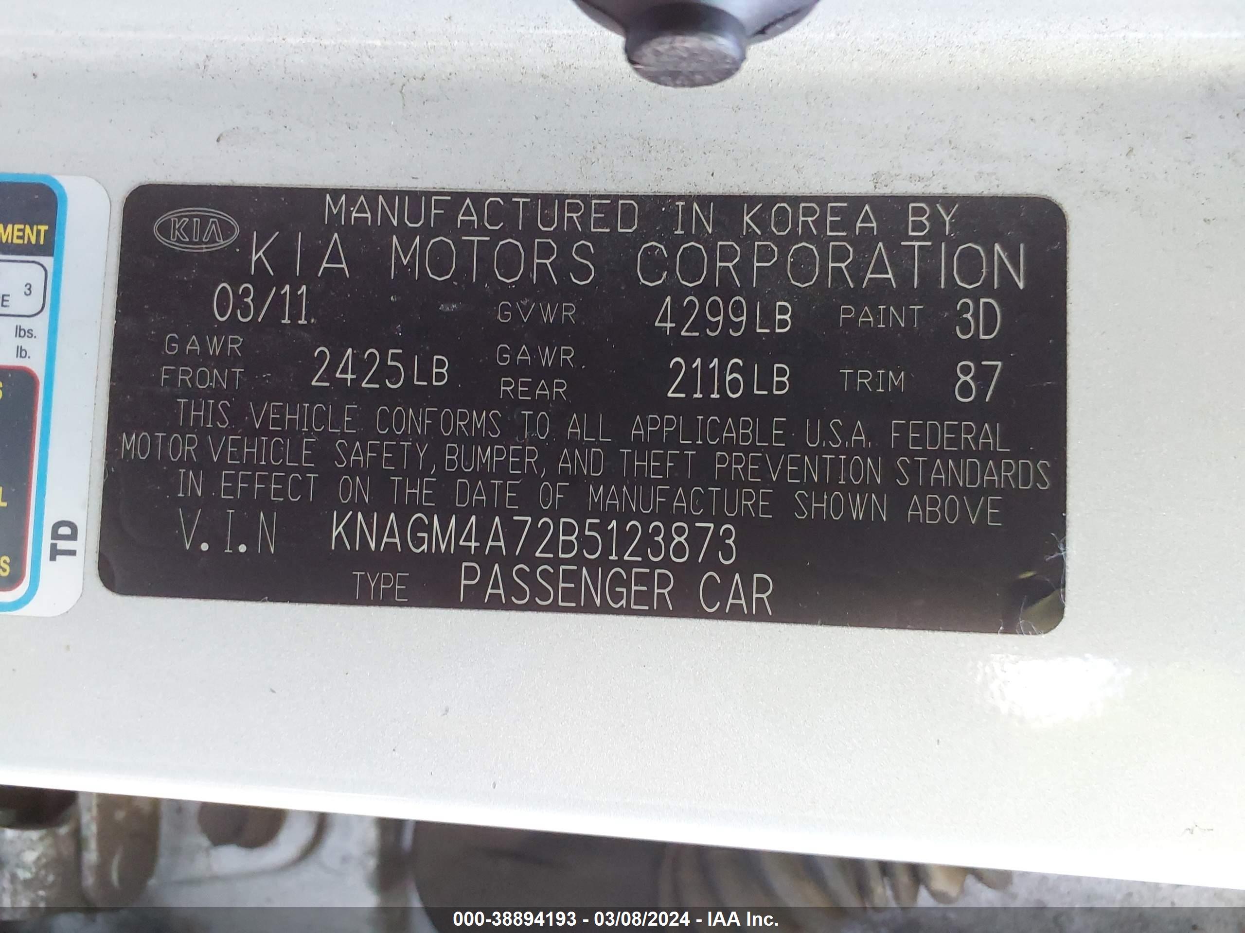 KIA OPTIMA image 9