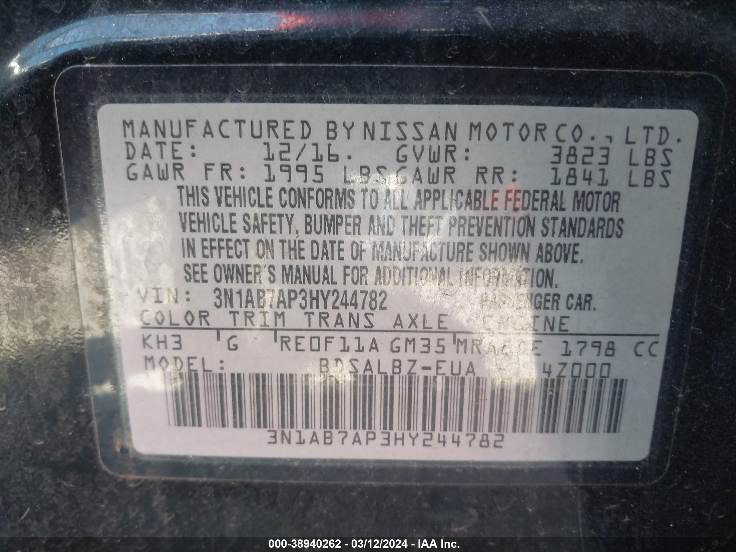 NISSAN SENTRA image 9