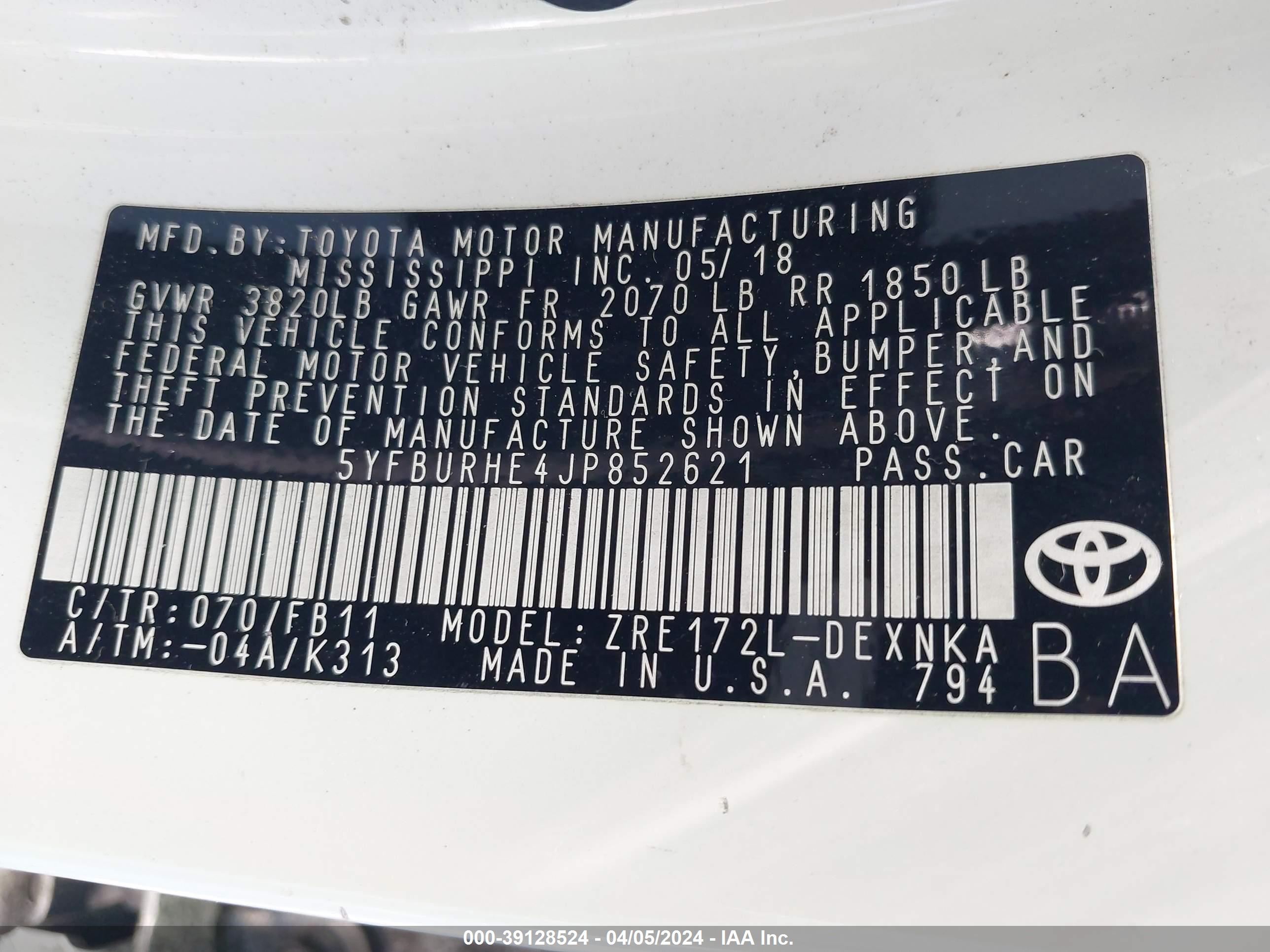 TOYOTA COROLLA image 9