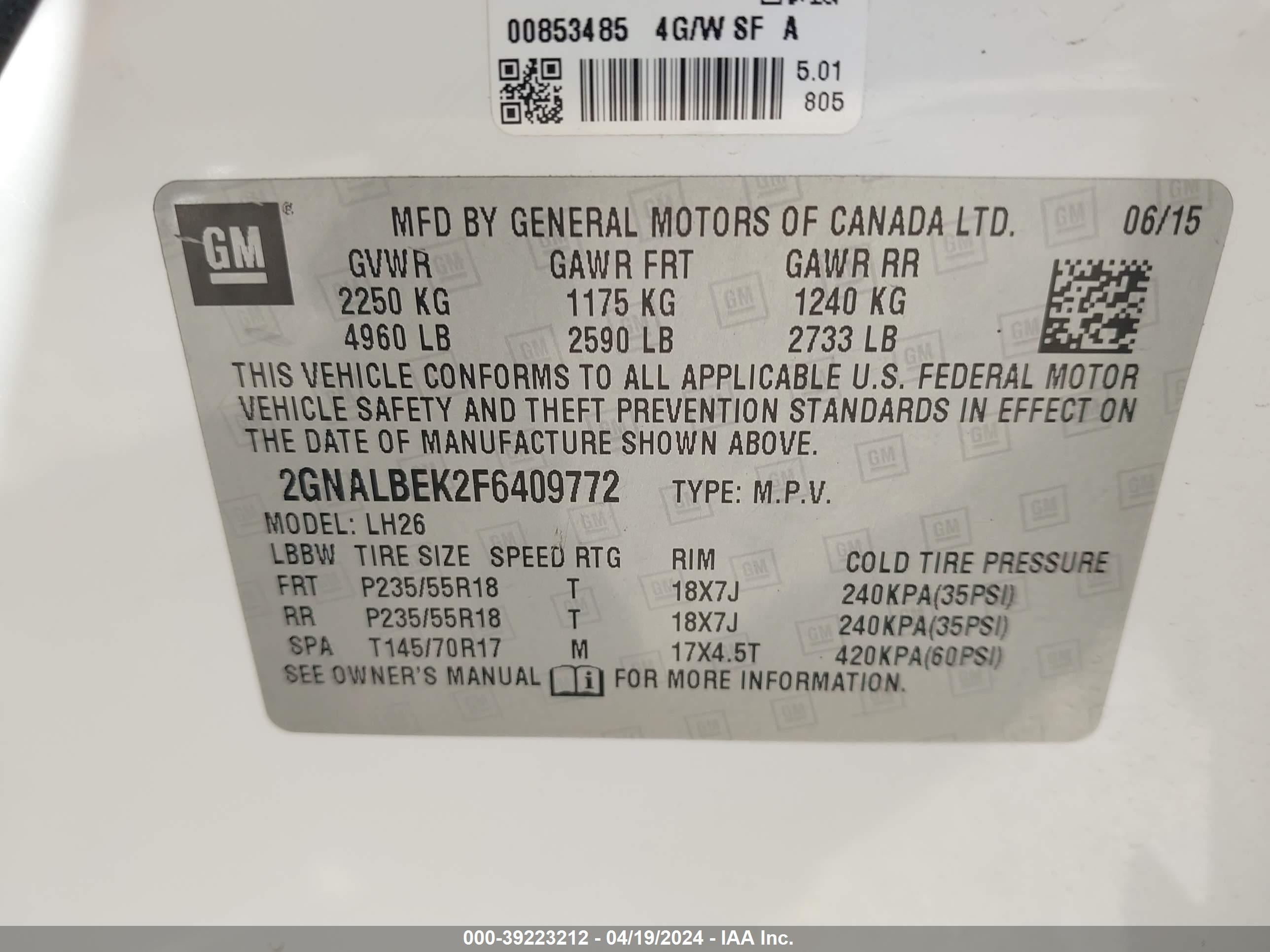 CHEVROLET EQUINOX image 9