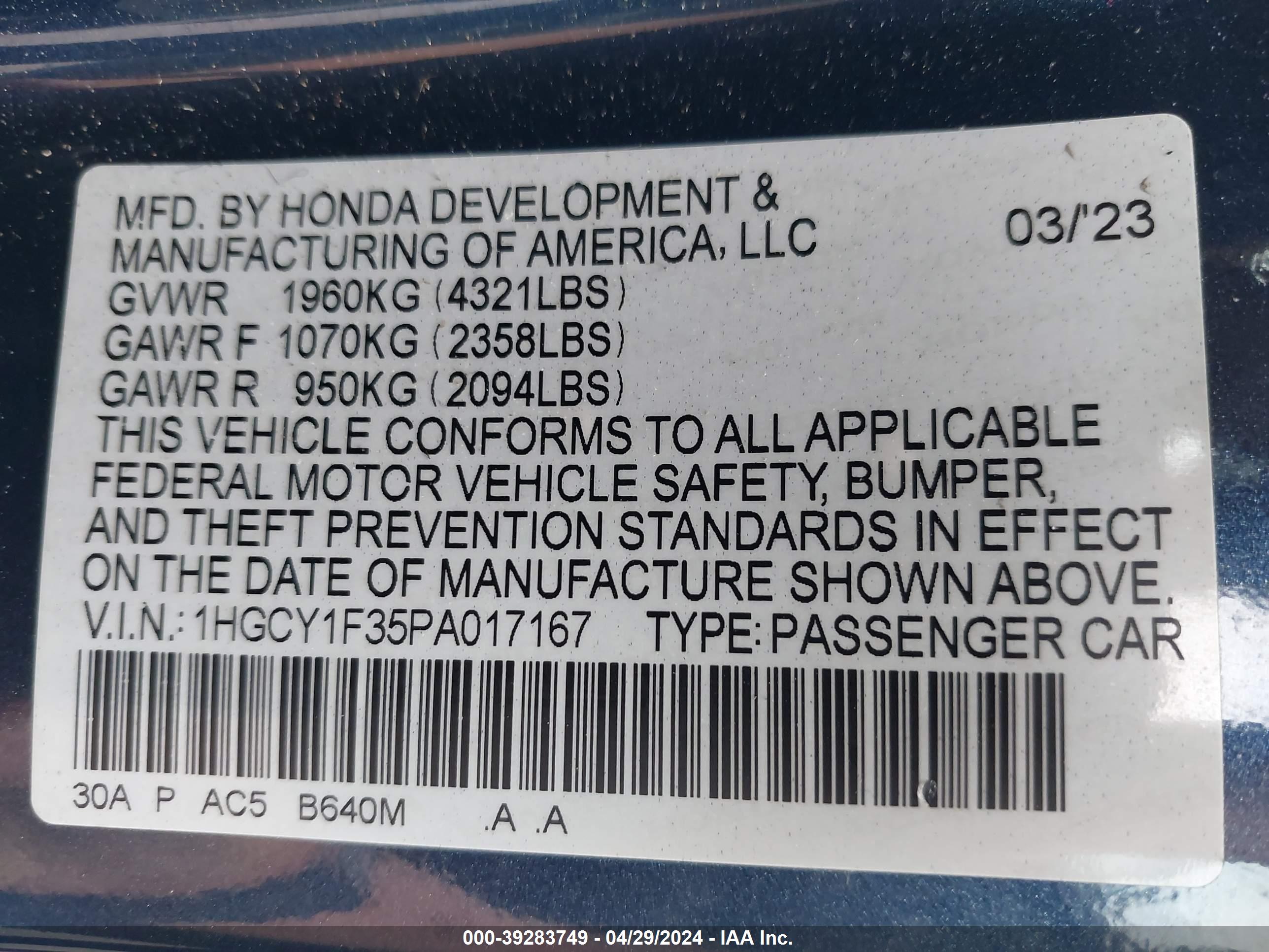 HONDA ACCORD image 9