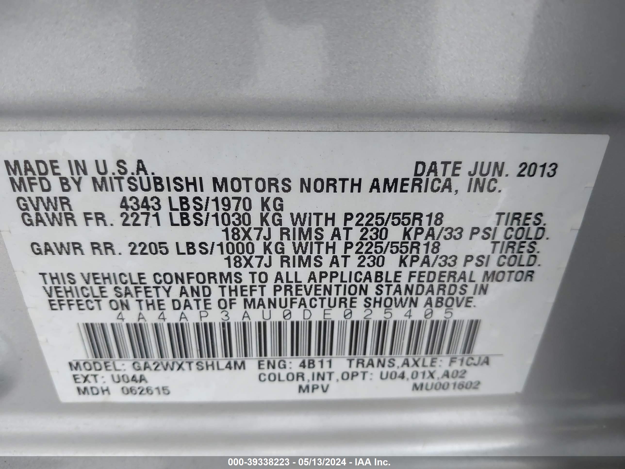 MITSUBISHI OUTLANDER image 9