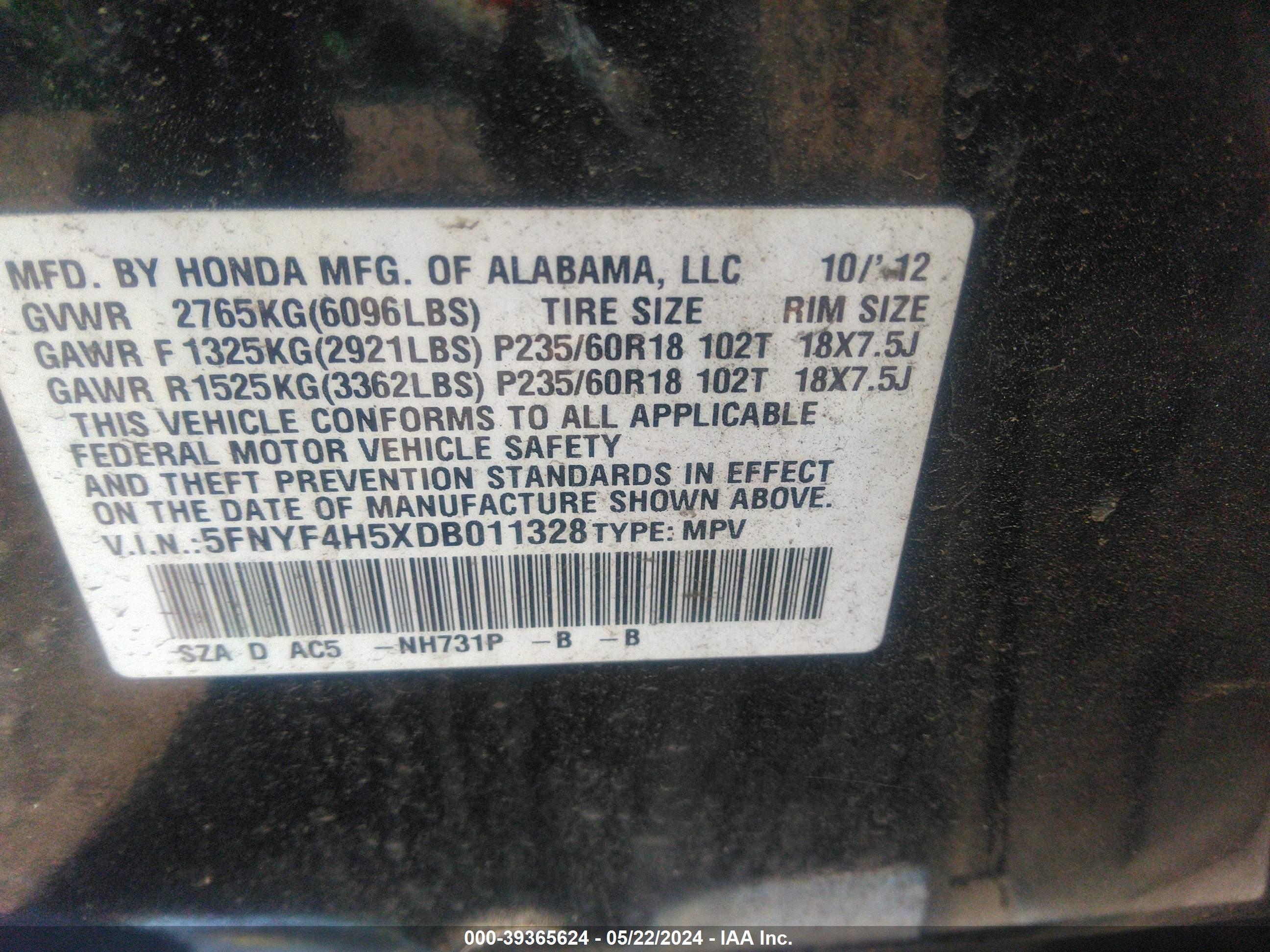 HONDA PILOT image 9