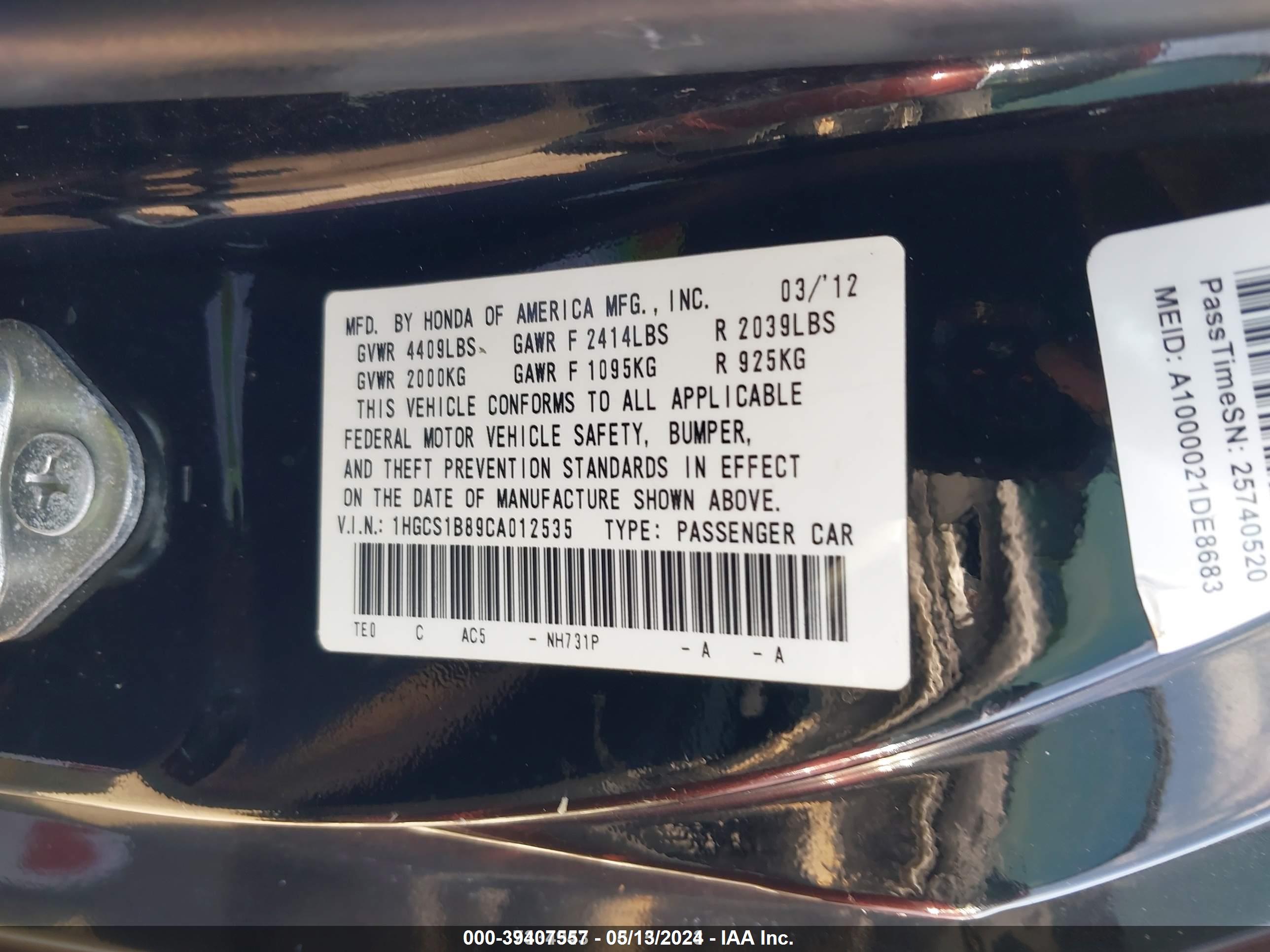 HONDA ACCORD image 9