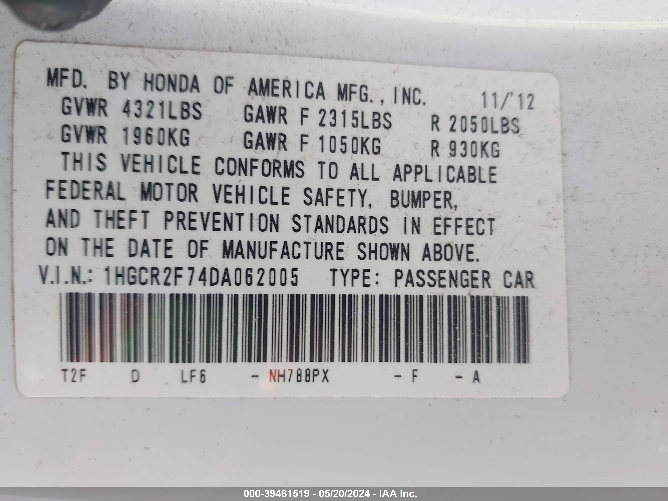 HONDA ACCORD image 9