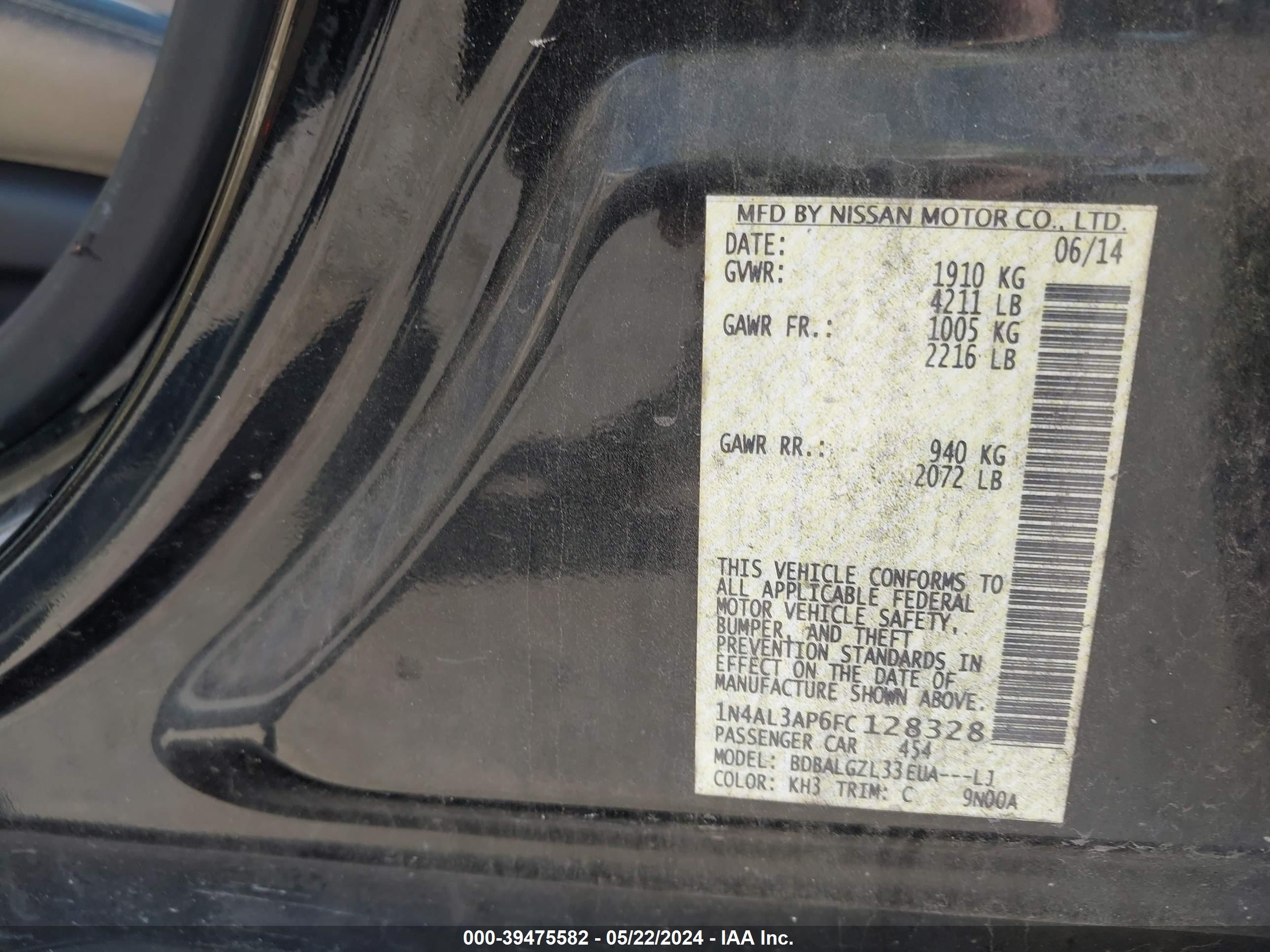 NISSAN ALTIMA image 9