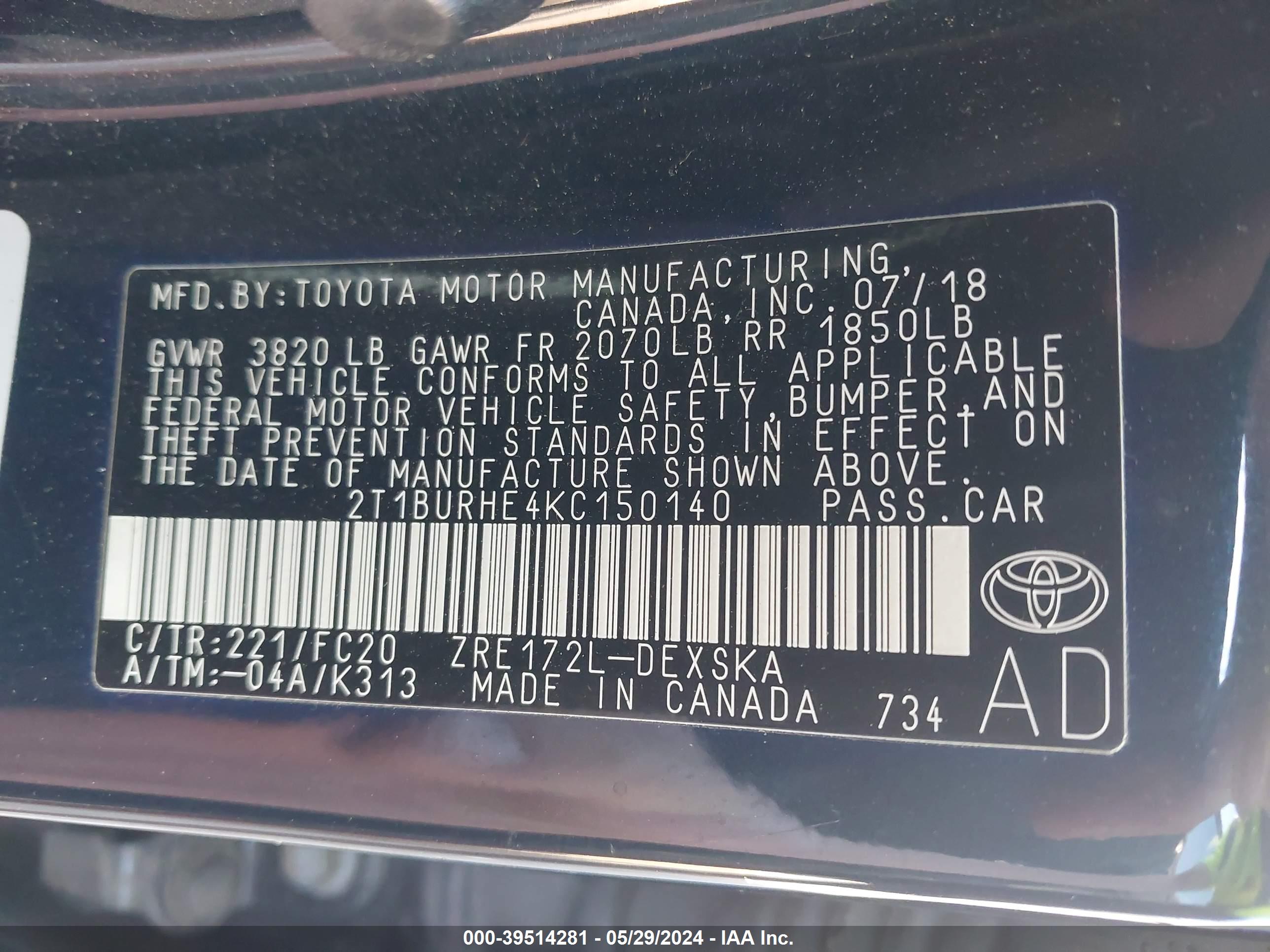 TOYOTA COROLLA image 9