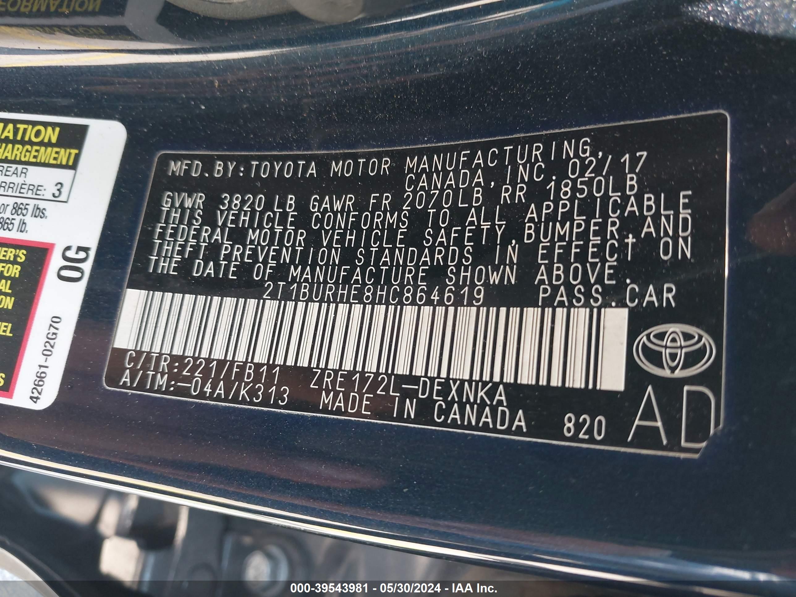 TOYOTA COROLLA image 9