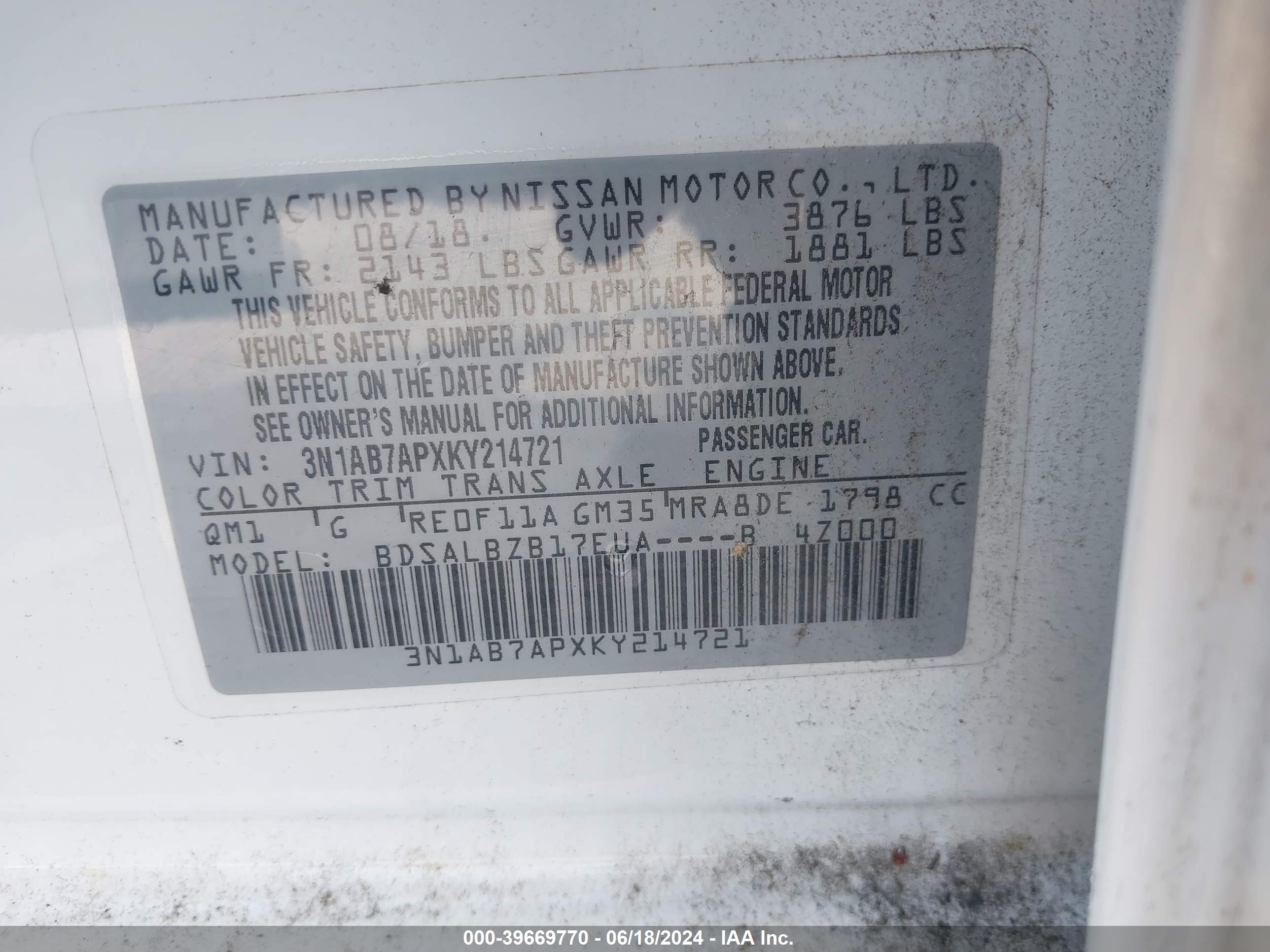 NISSAN SENTRA image 9