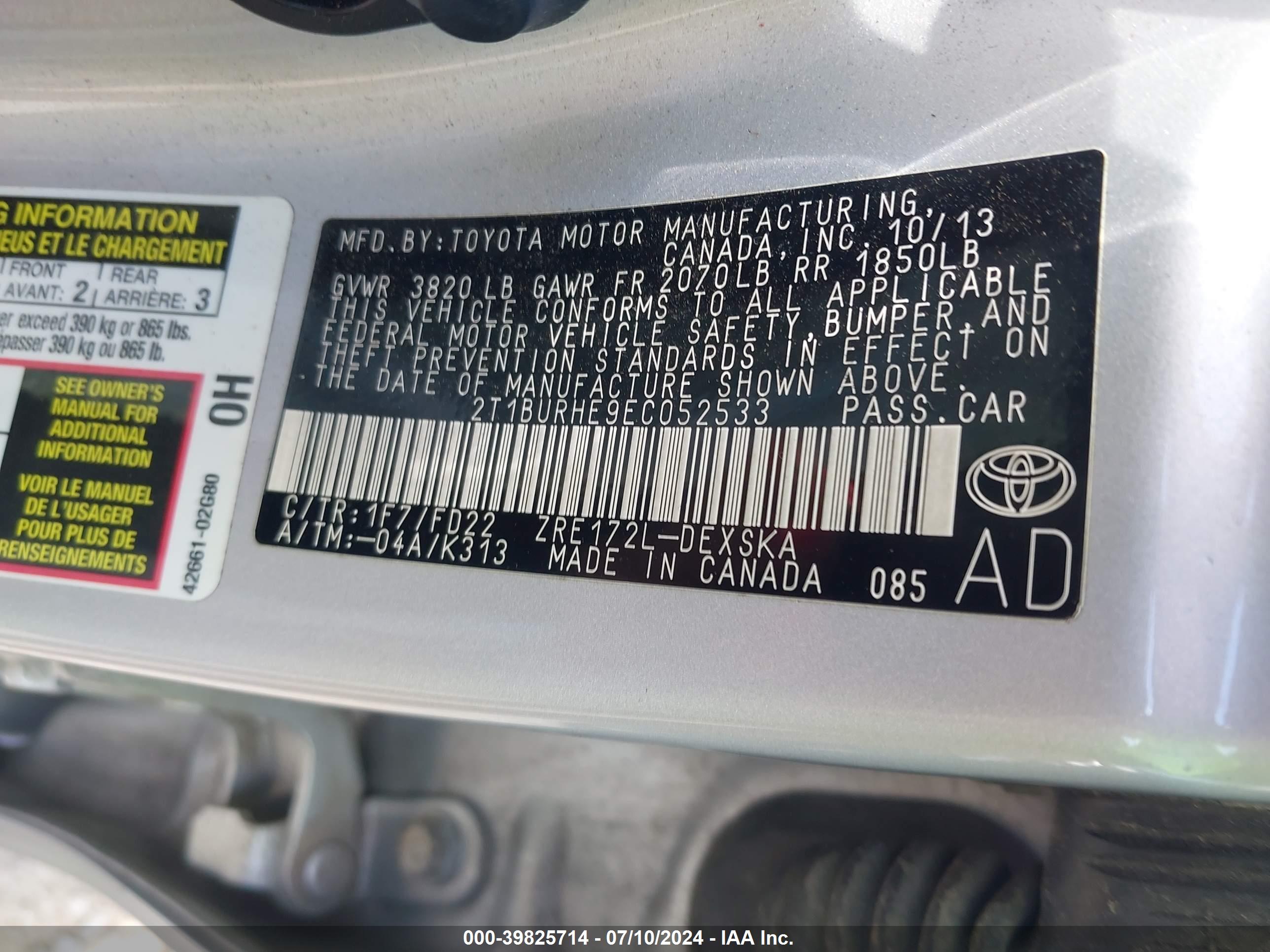 TOYOTA COROLLA image 9