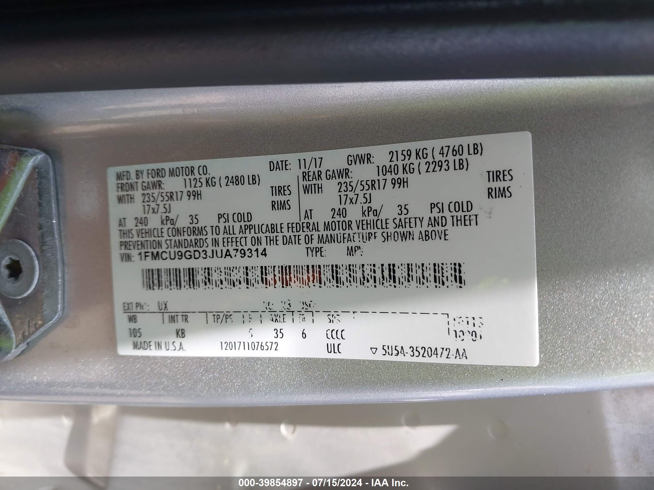 FORD ESCAPE image 9