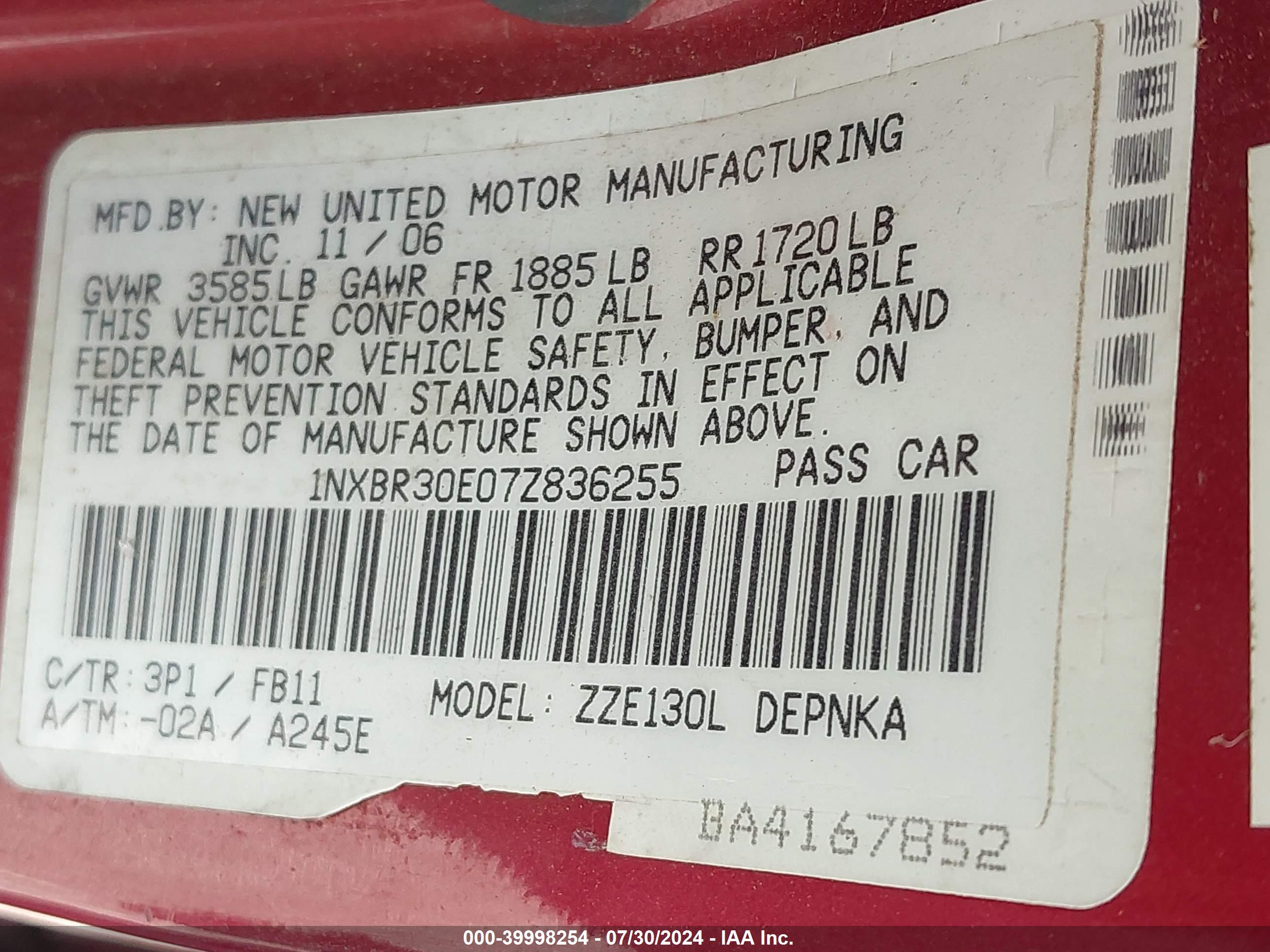 TOYOTA COROLLA image 9