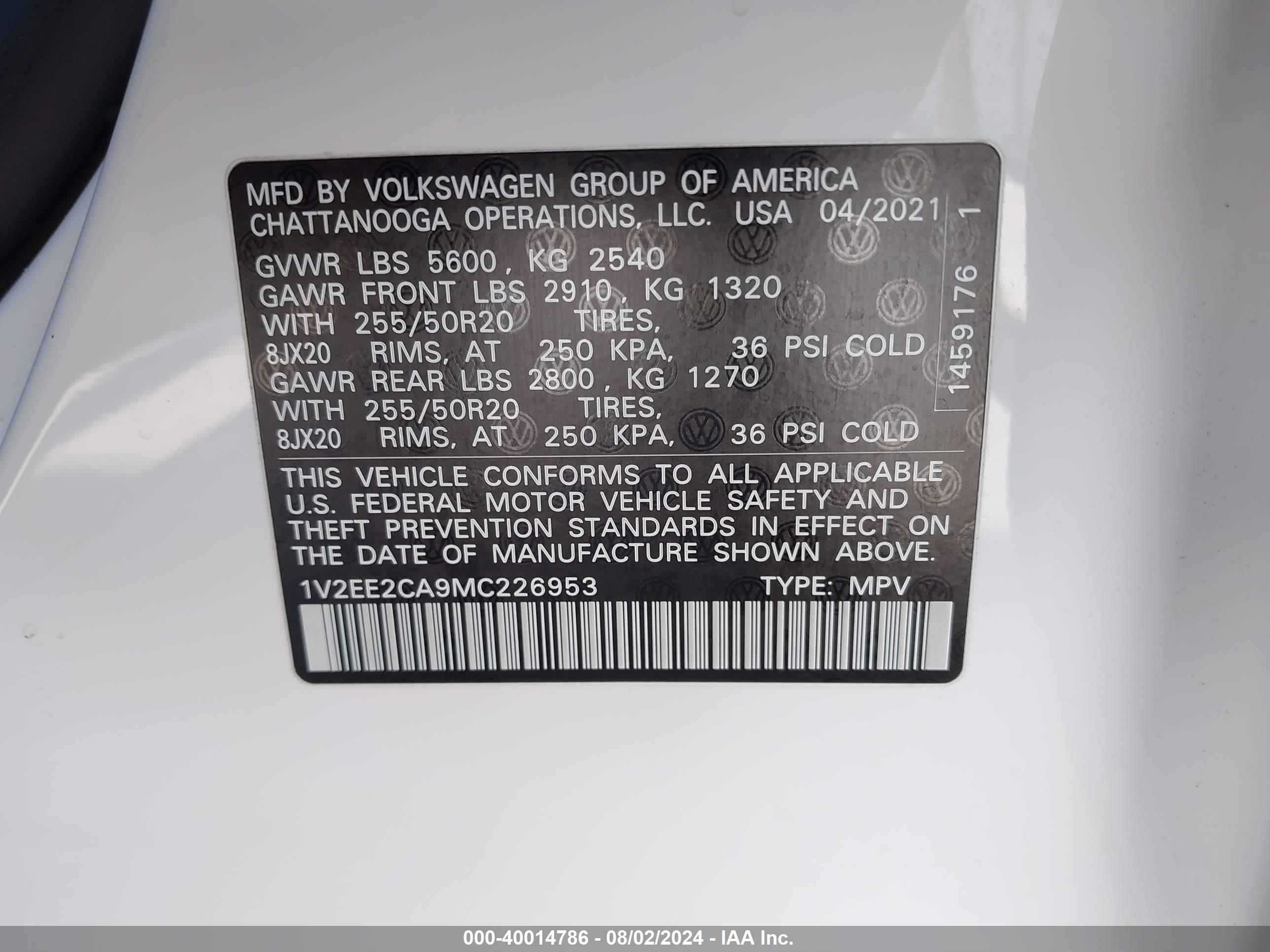 VOLKSWAGEN ATLAS image 9