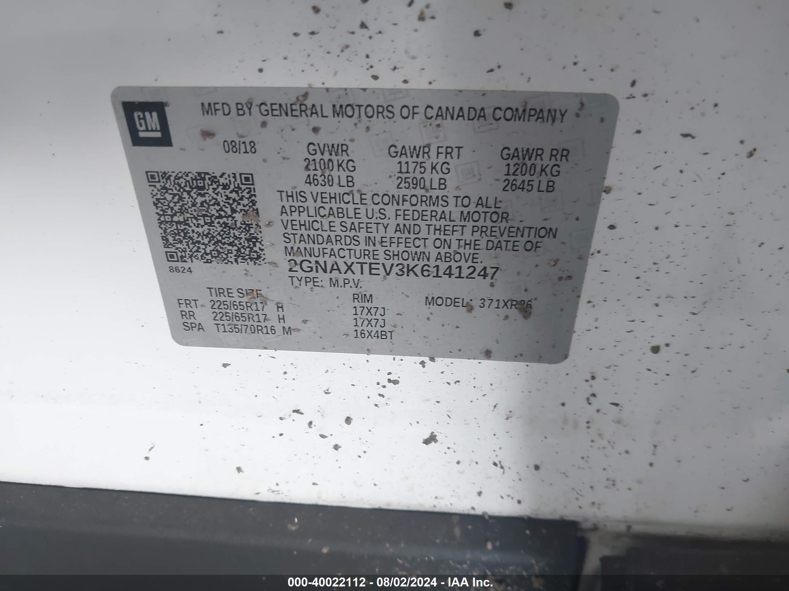 CHEVROLET EQUINOX image 9