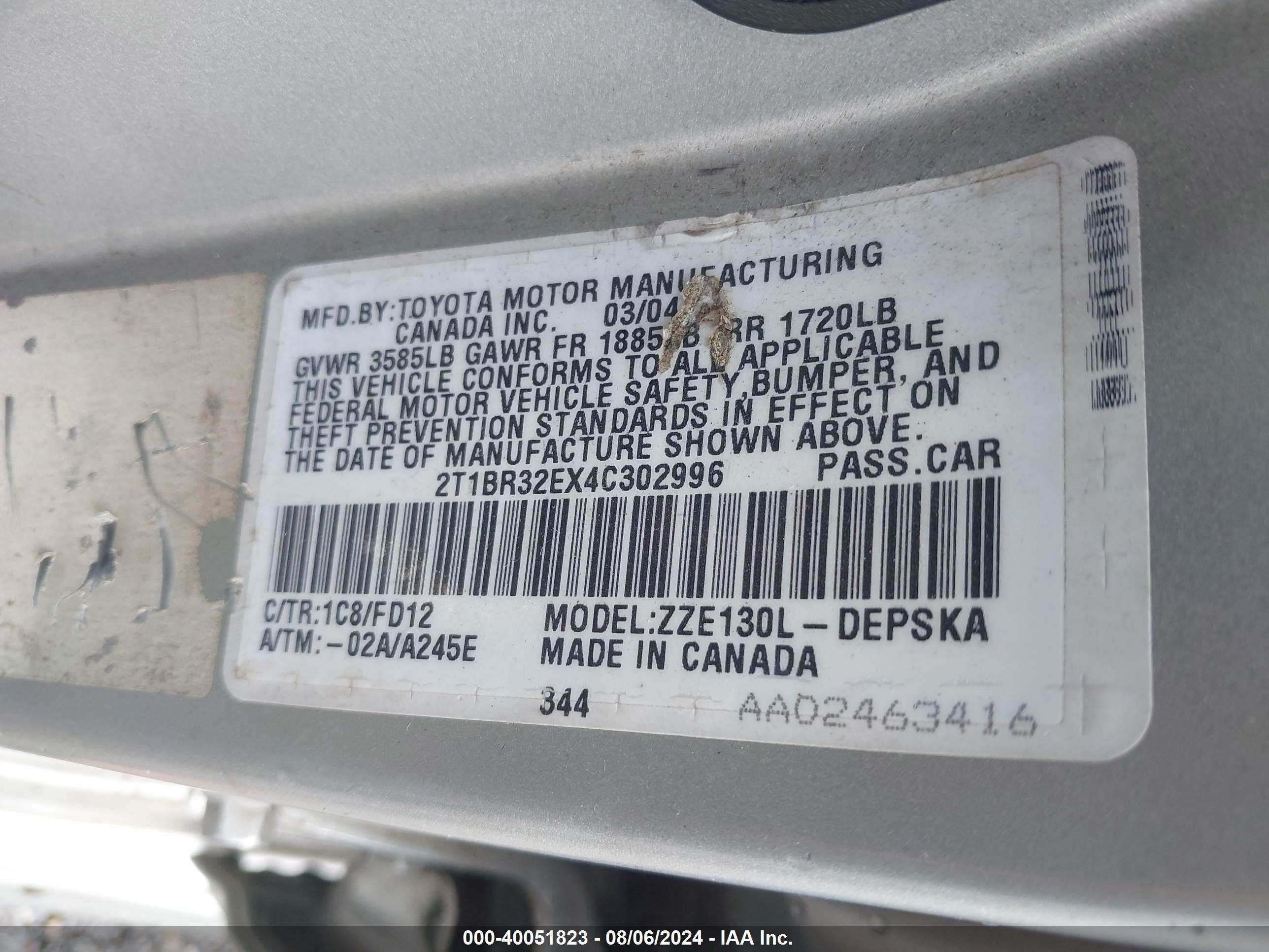 TOYOTA COROLLA image 9
