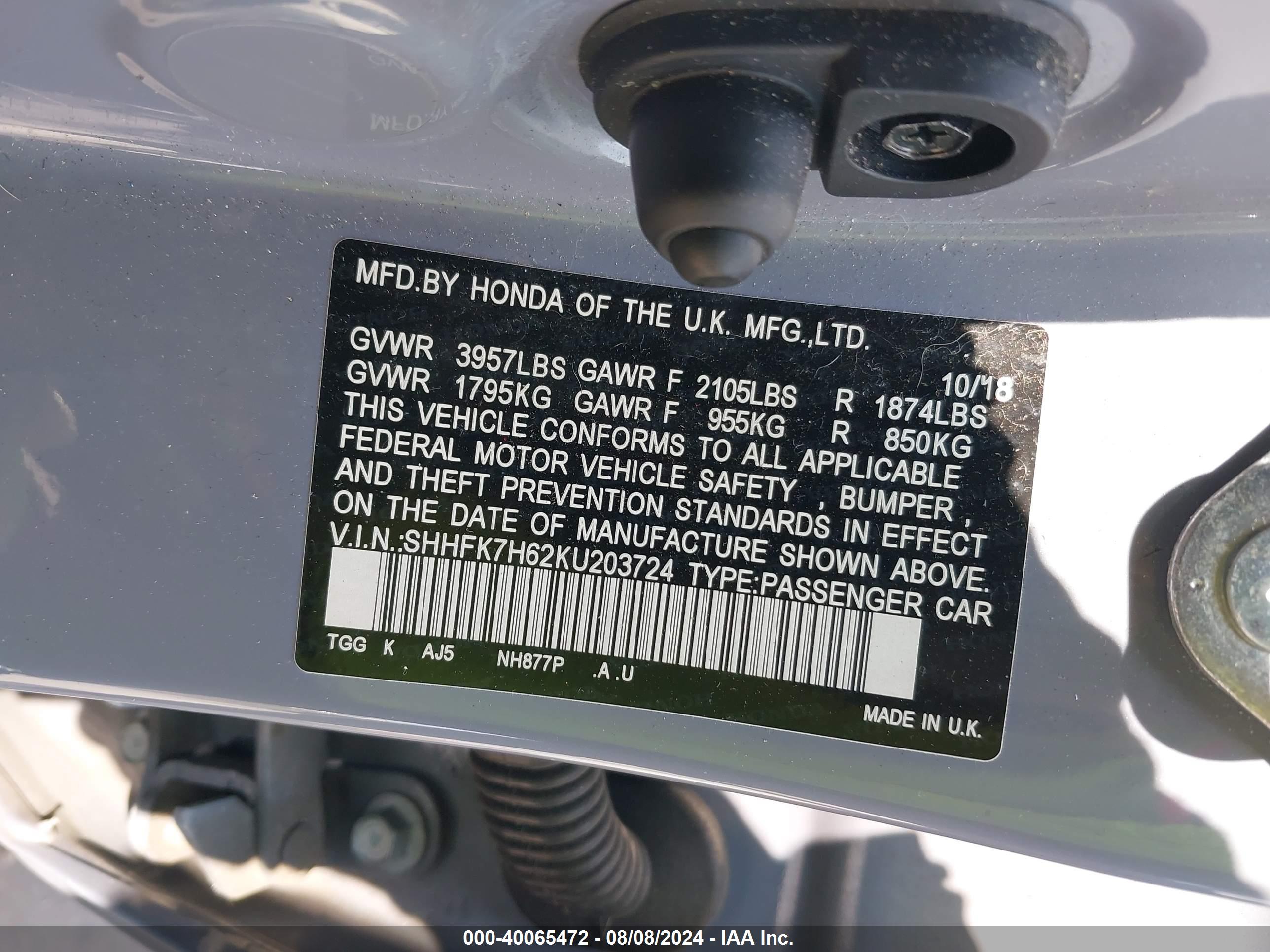 HONDA CIVIC image 9
